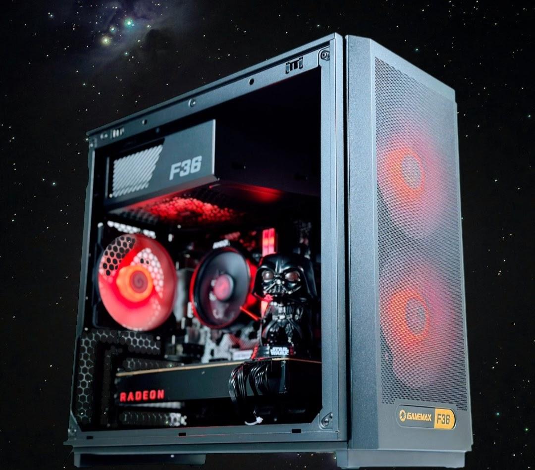 ⚫🤖⚔️Gaming PC🌌AMD RX VEGA 64 8GB🌌AMD Ryzen 2600 6 core🌌16GB DDR4🌌512GB SSD