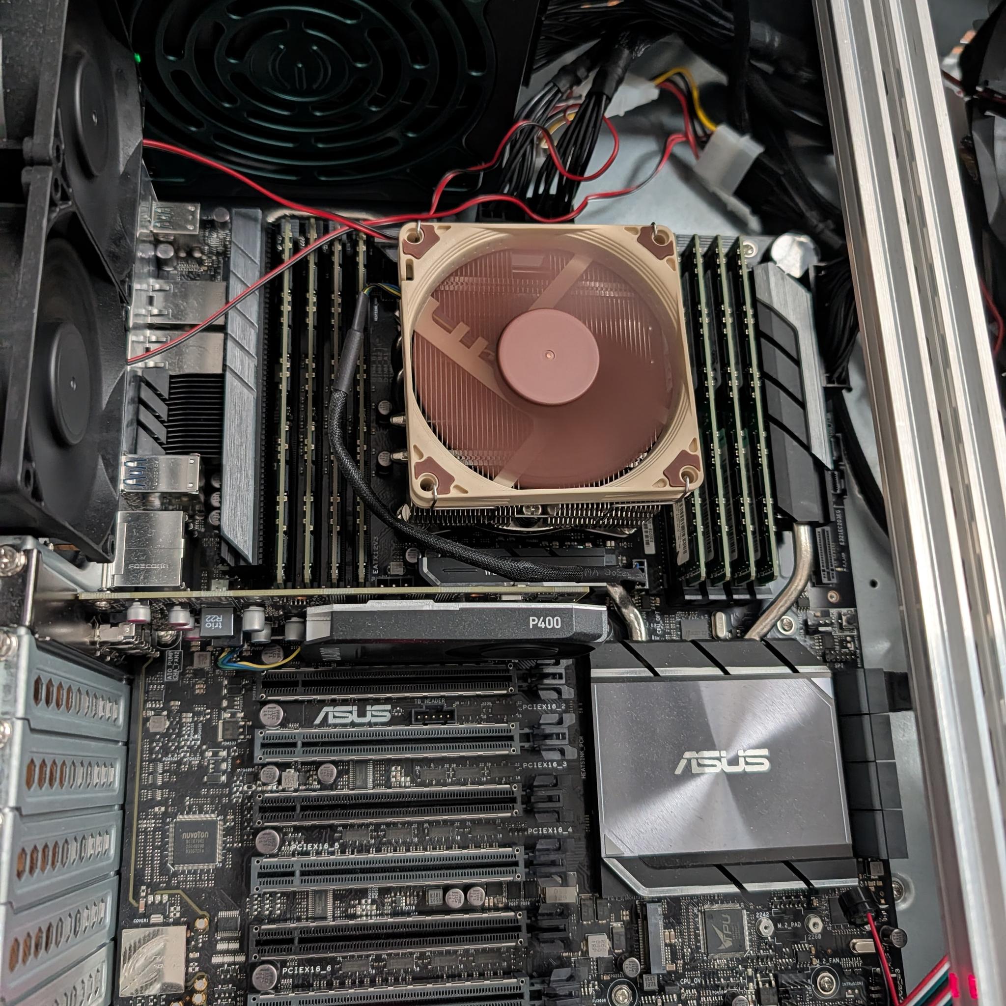 Custom Homelab Server Rosewill Xeon W-2135 128GB DDR4 Dual 10GbE 5TB 1000W