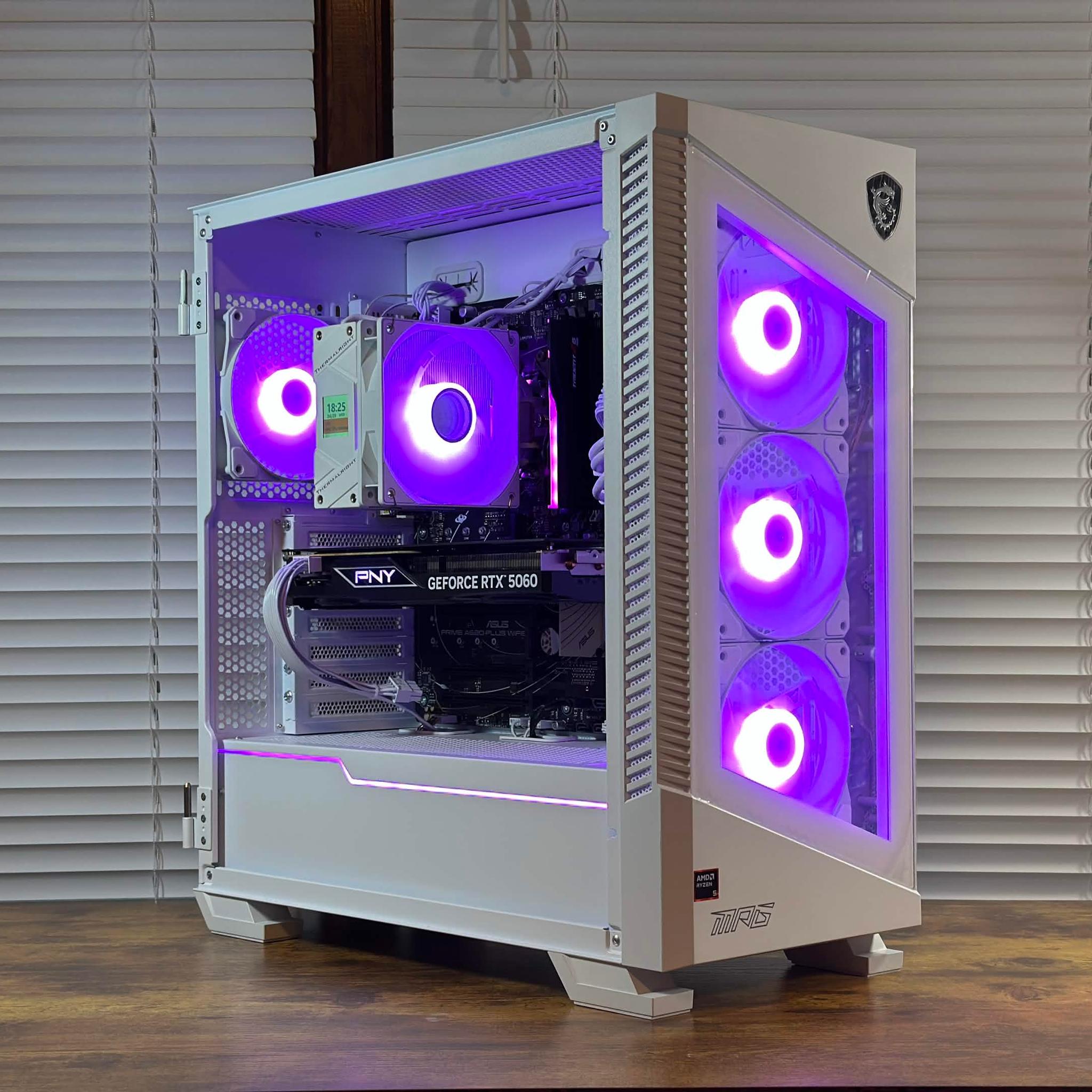 RTX 5060 8GB | Ryzen 5 9600X | 16GB DDR5 | 1TB SSD | Win11 | WIFI | 1080P/1440P Gaming PC