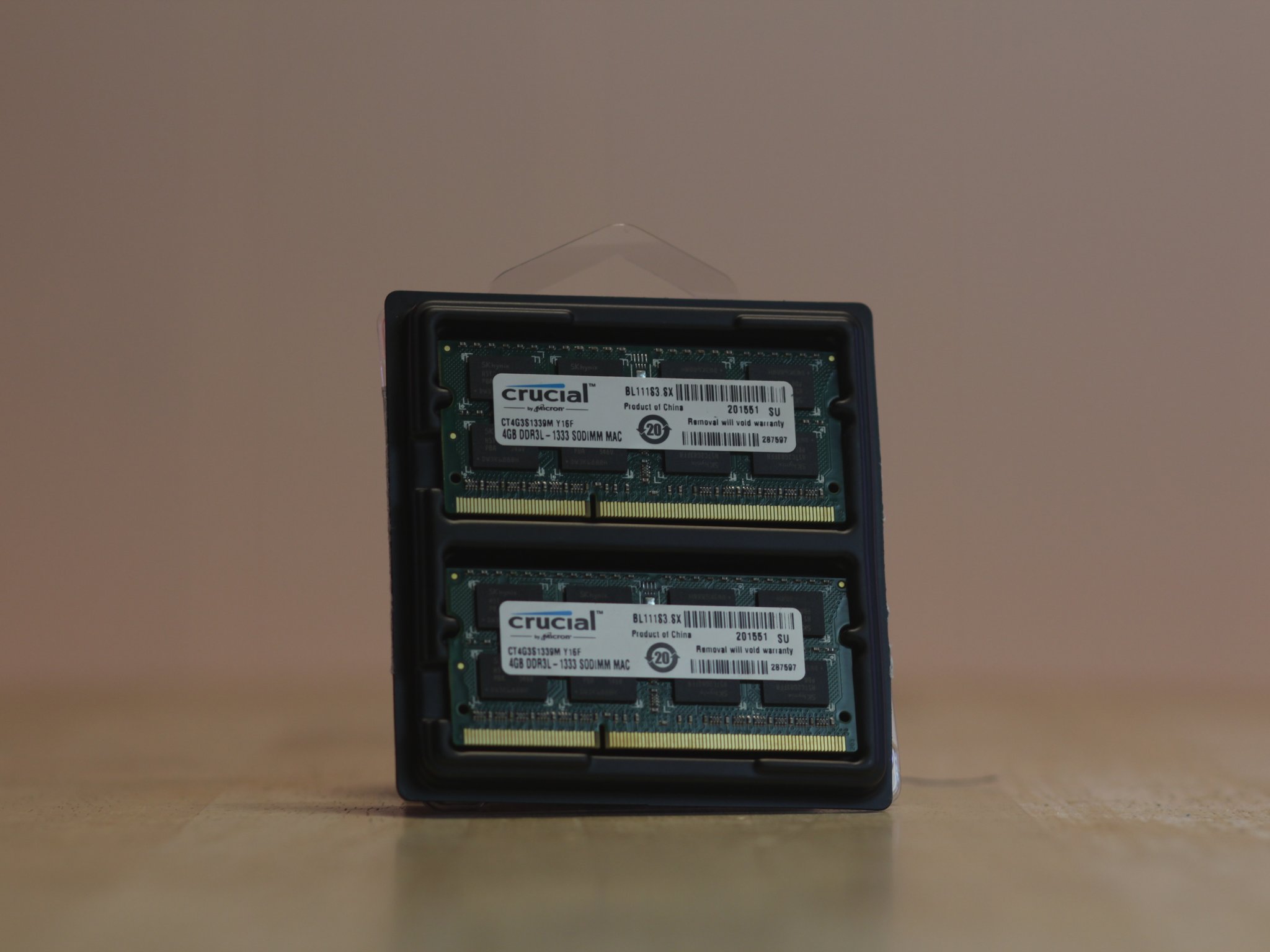 Crucial 8GB DDR3L SoDimm Mac compatible