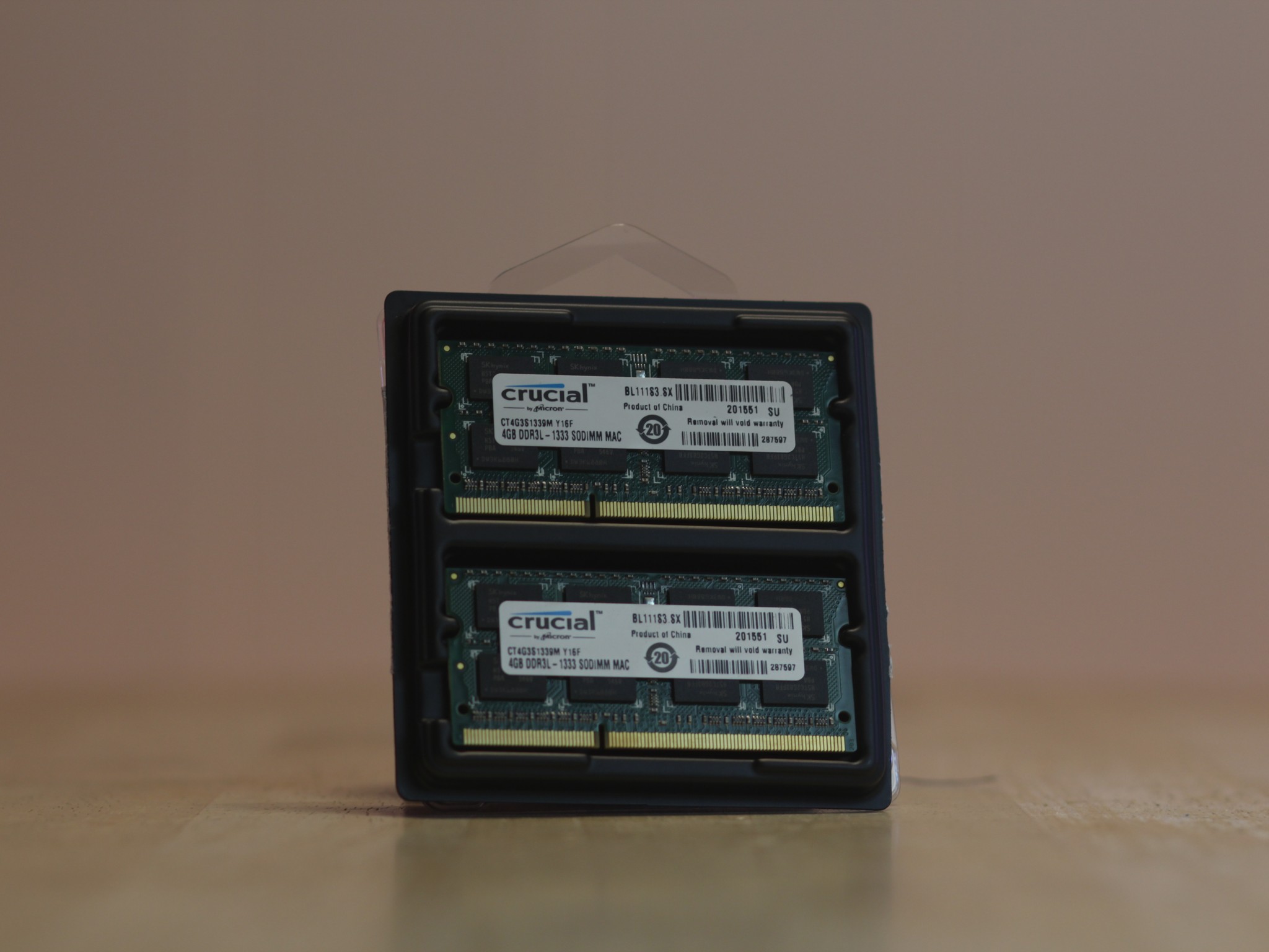 Crucial 8GB DDR3L SoDimm Mac compatible