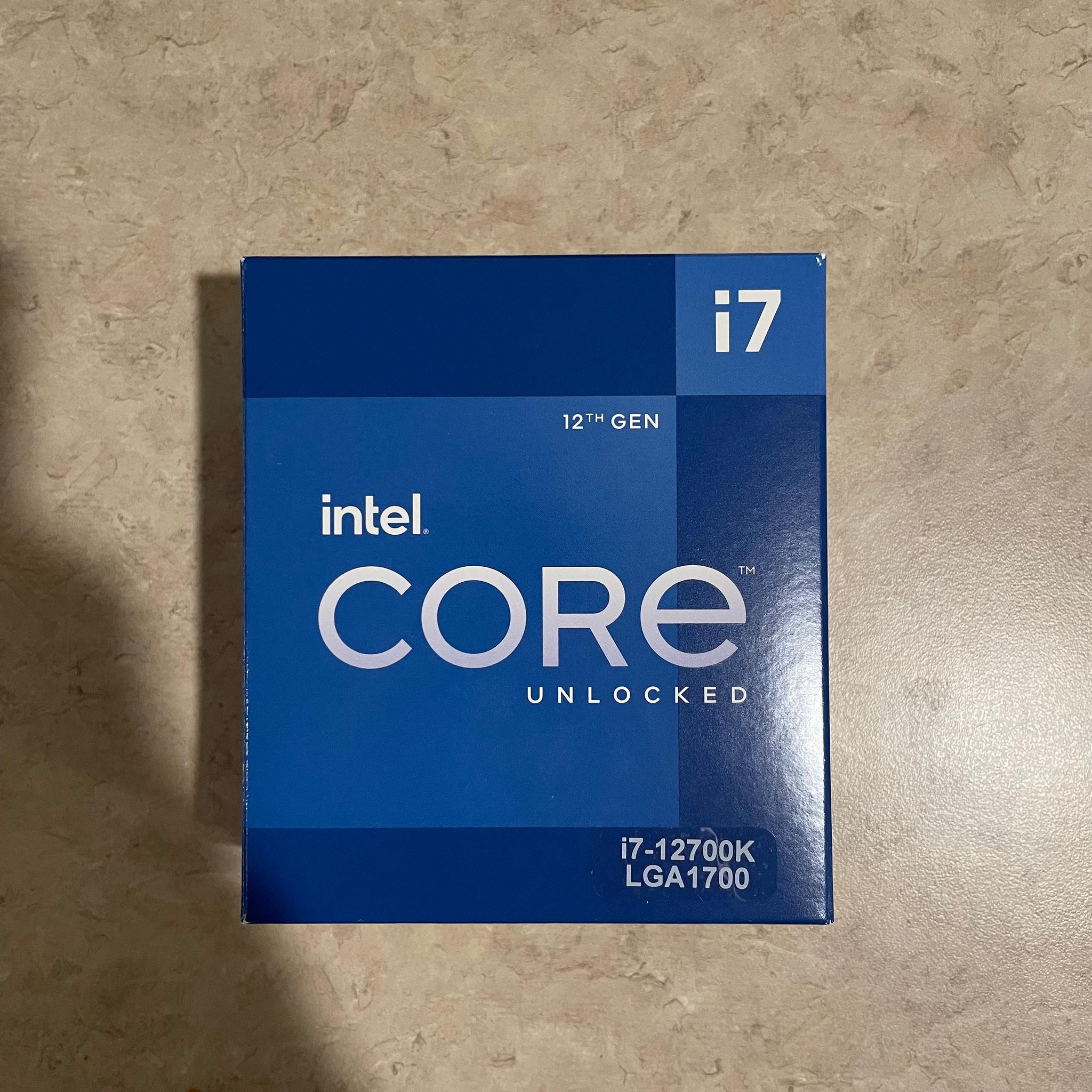 Intel Core i7 12700k Processor - Brand New Open Box