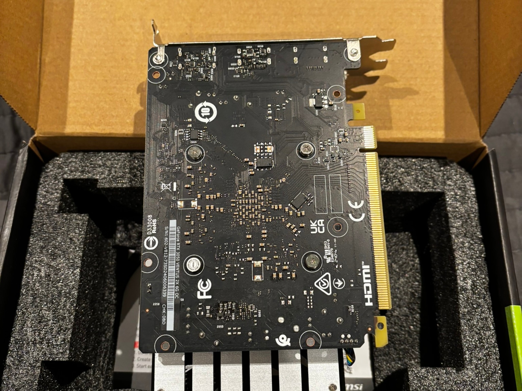 MSI VENTUS 2X OC GeForce RTX 3050 6GB