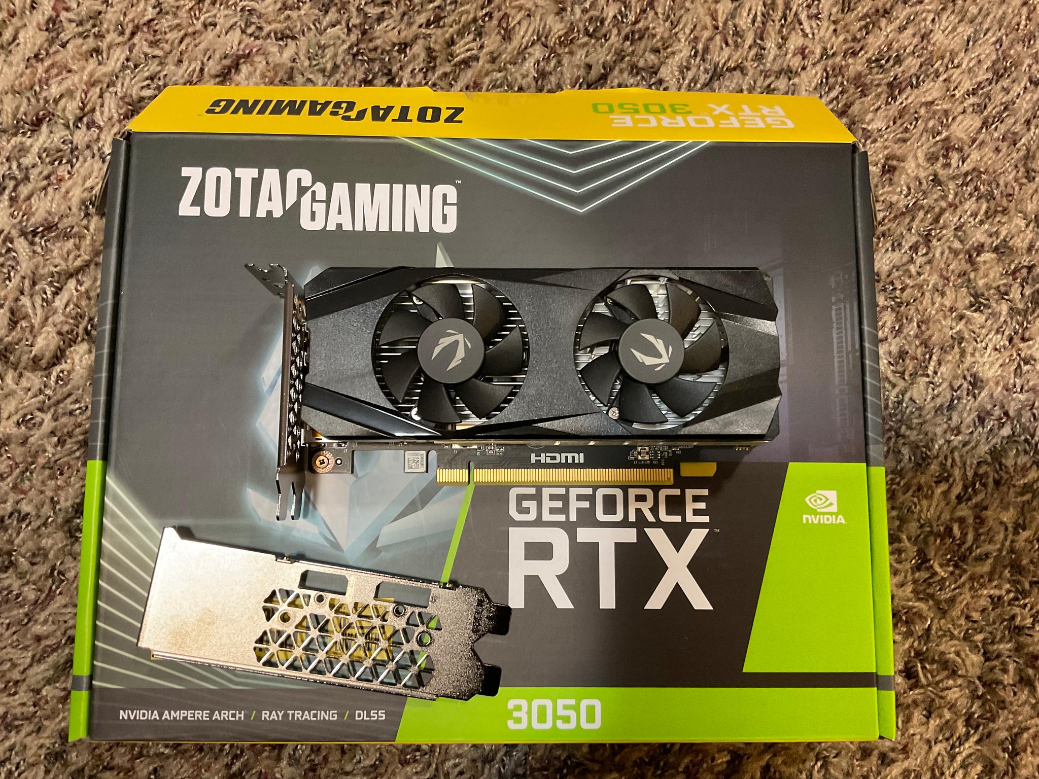 Zotac RTX 3050 6gb low profile