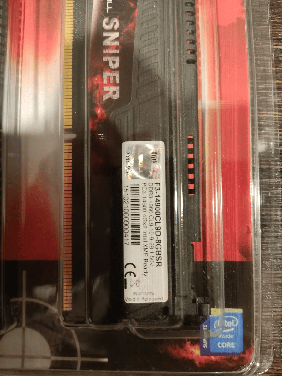 G.Skill Sniper 2x4gb DDR3 1866mhz Memory Kit