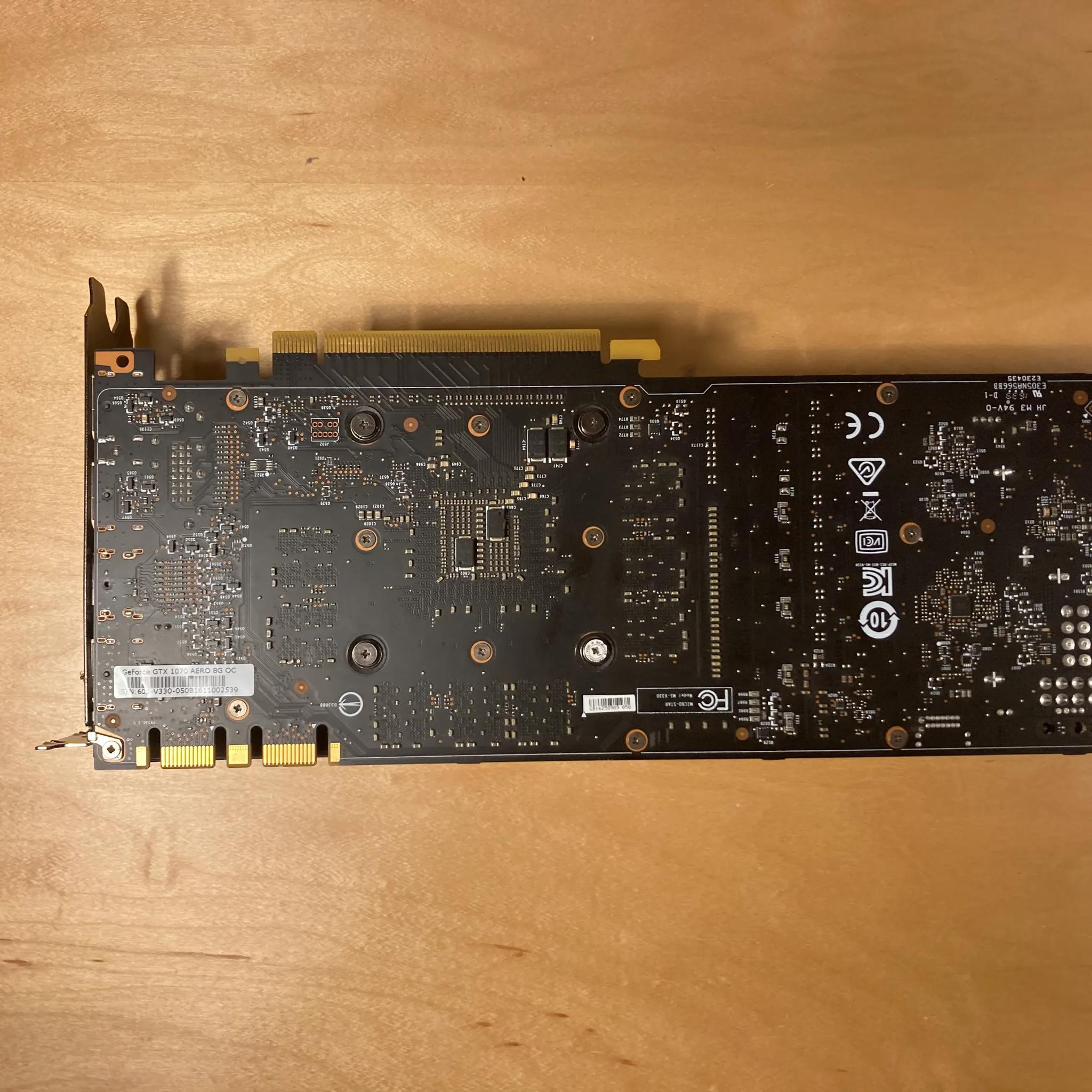 MSI GTX 1070 AERO 8G