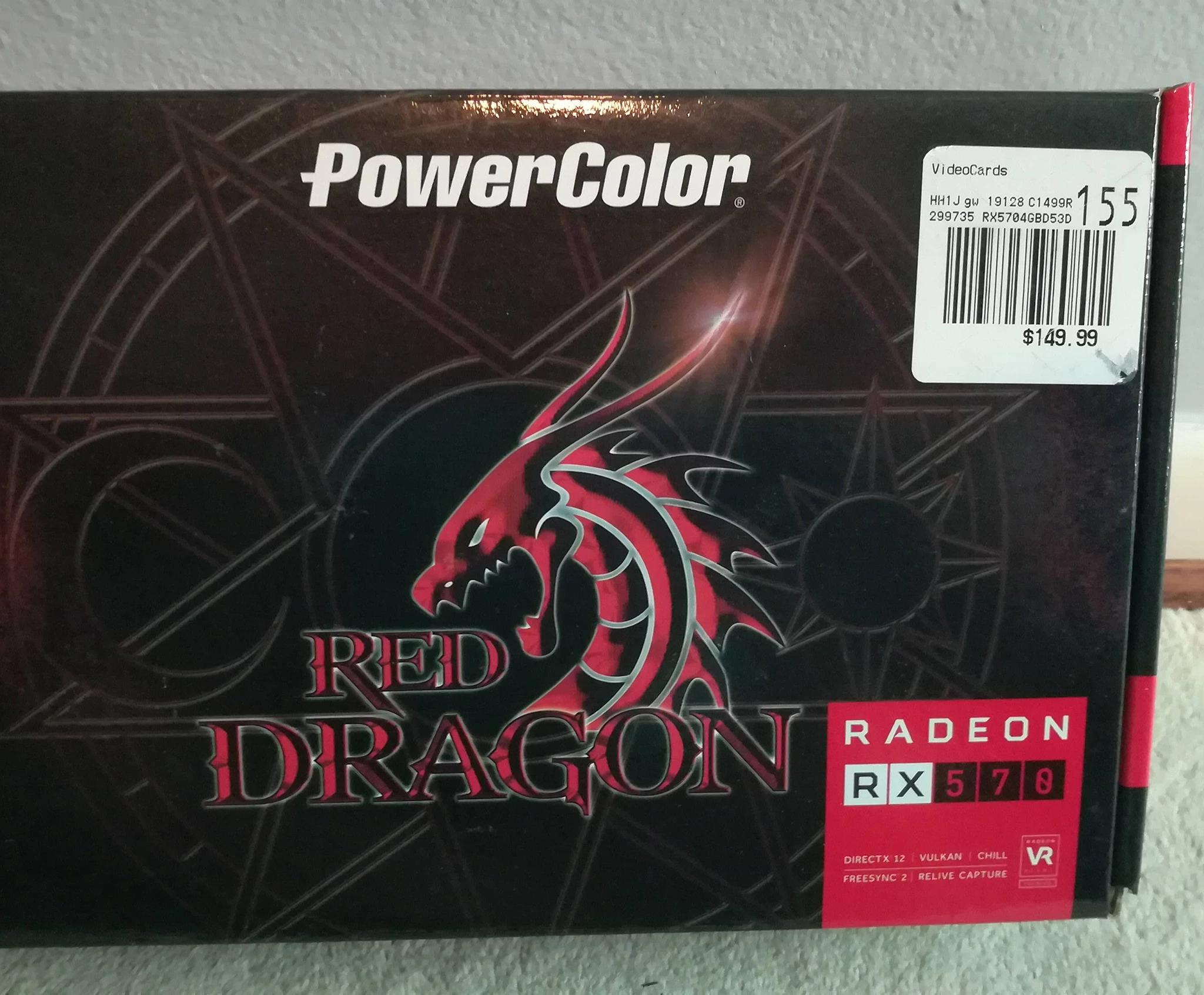 Great Starter GPU!  Rx 570 4G - Power Color Red Dragon