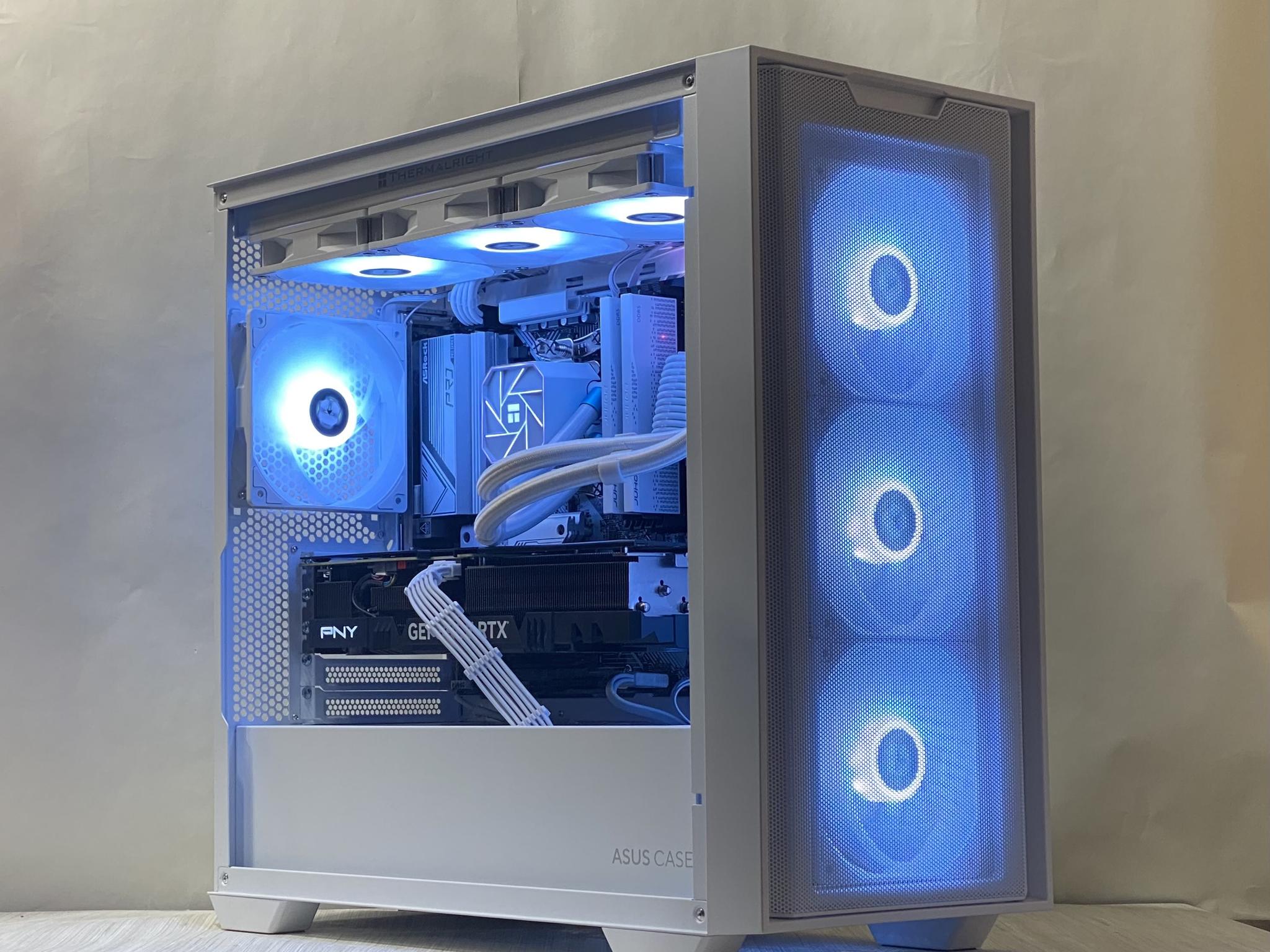 RTX 4080, Ryzen 7 7700, 32GB DDR5, 2TB NVMe SSD, WiFi - Liquid Cooled Gaming PC