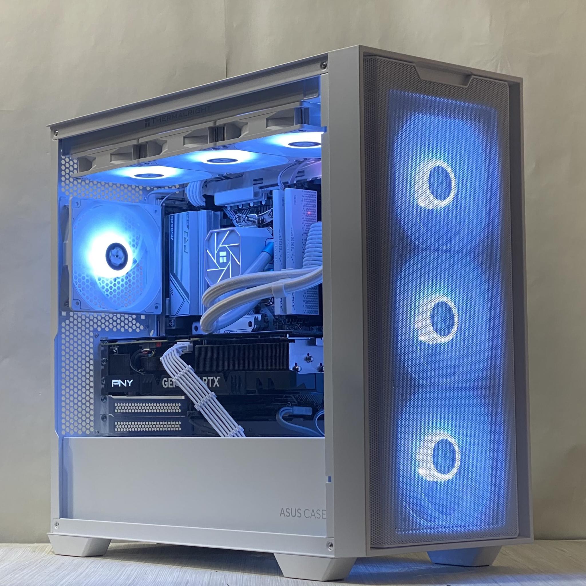 RTX 4080, Ryzen 7 7700, 32GB DDR5, 2TB NVMe SSD, WiFi - Liquid Cooled Gaming PC