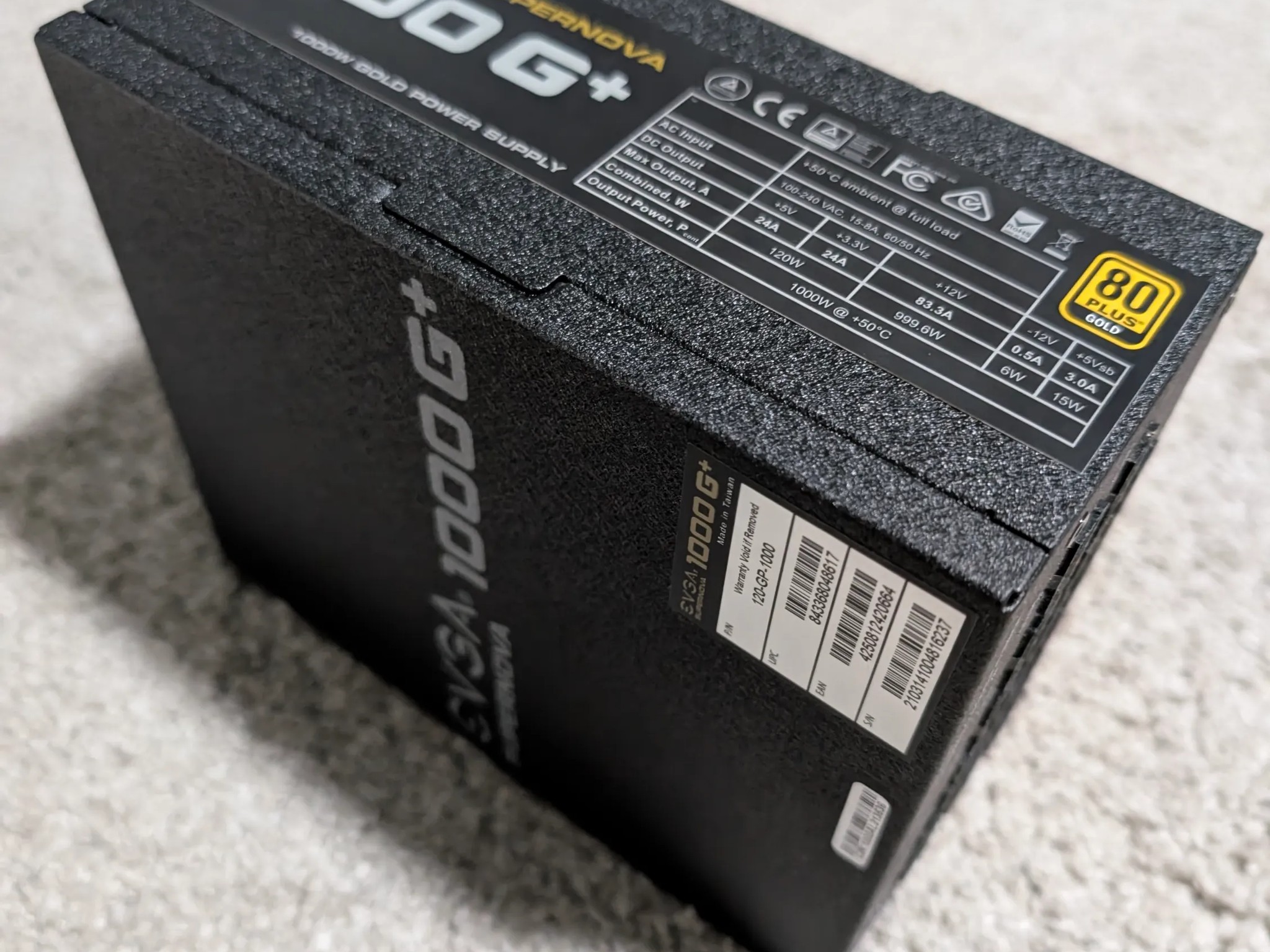 EVGA Supernova 1000 G+ 80 Plus Gold 1000W Fully Modular Power Supply