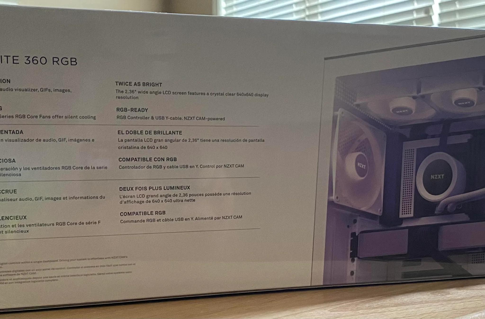 NZXT KRAKEN ELITE 360 RGB WHITE BRAND NEW