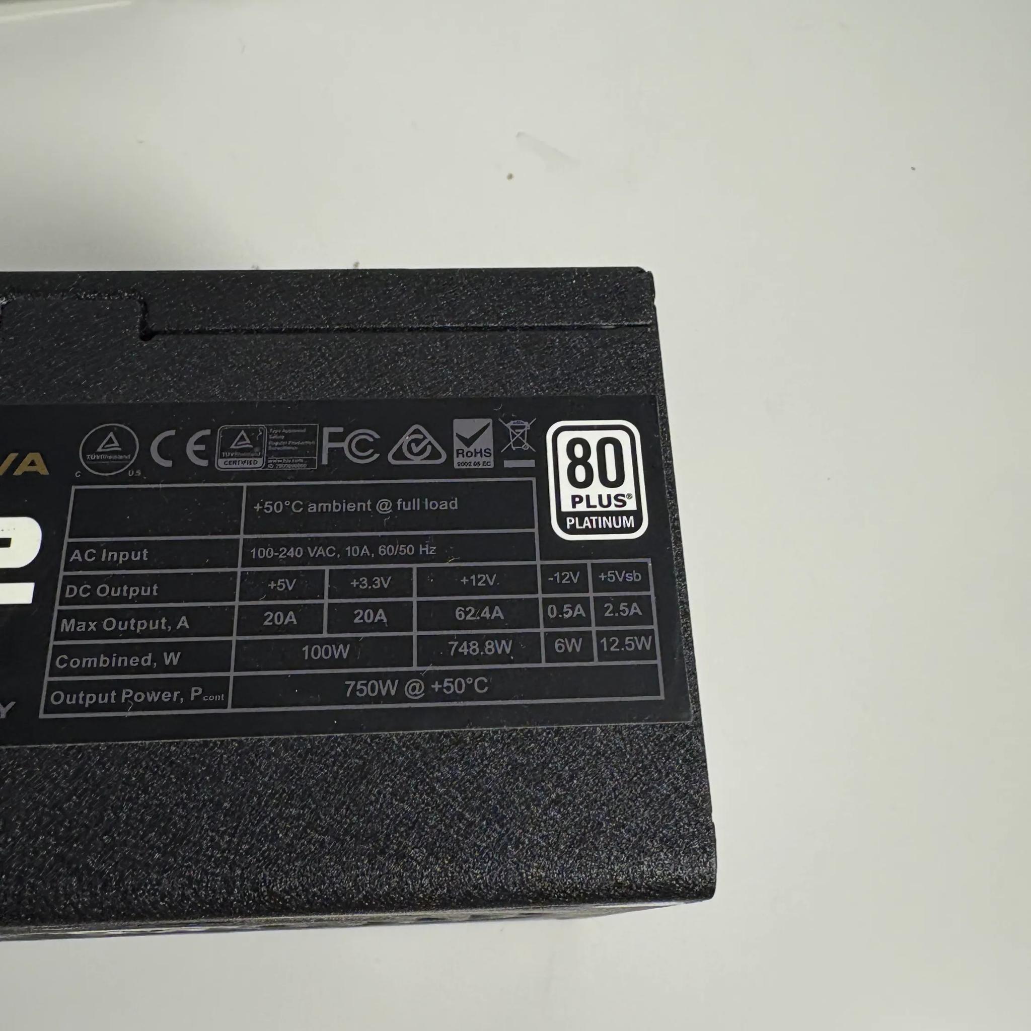 EVGA P2 750W Power Supply - 80+ Platinum