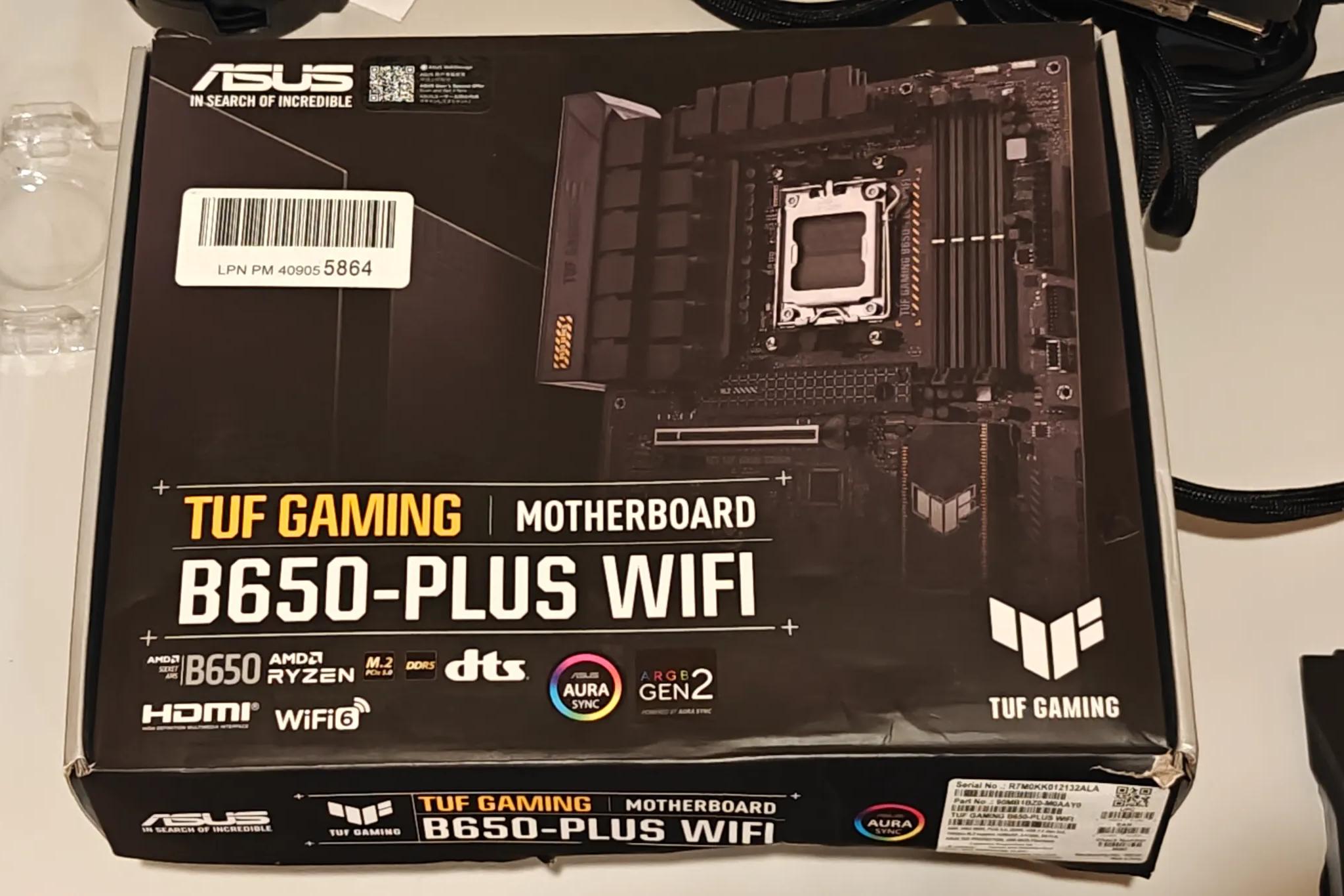 ASUS TUF Gaming B650-PLUS Wi-Fi Socket LGA 1700 AMD ATX Gaming Motherboard