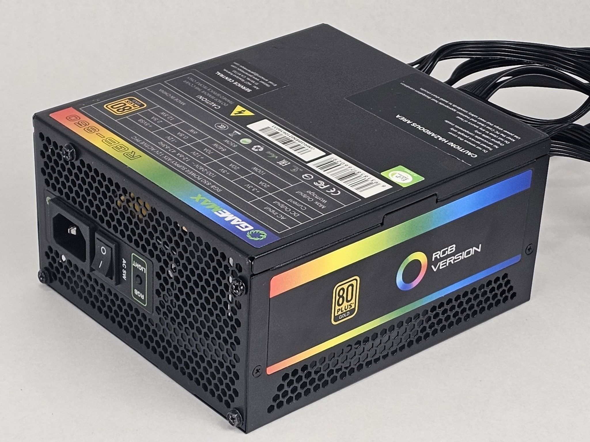 850 Watt PSU GameMax RGB-850 Power Supply