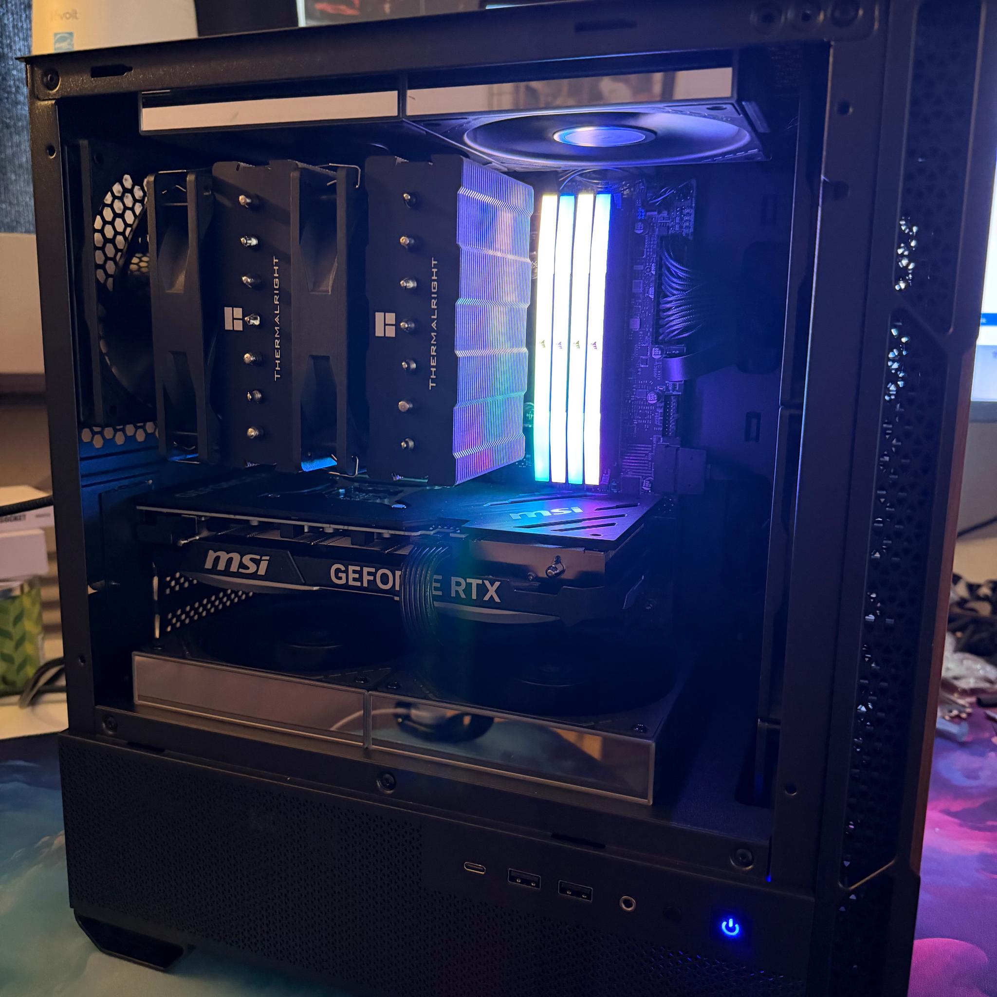 The final build - Intel Core Ultra 7 265KF | 32GB DDR5 | 1TB SSD | RTX 4070 Super |
