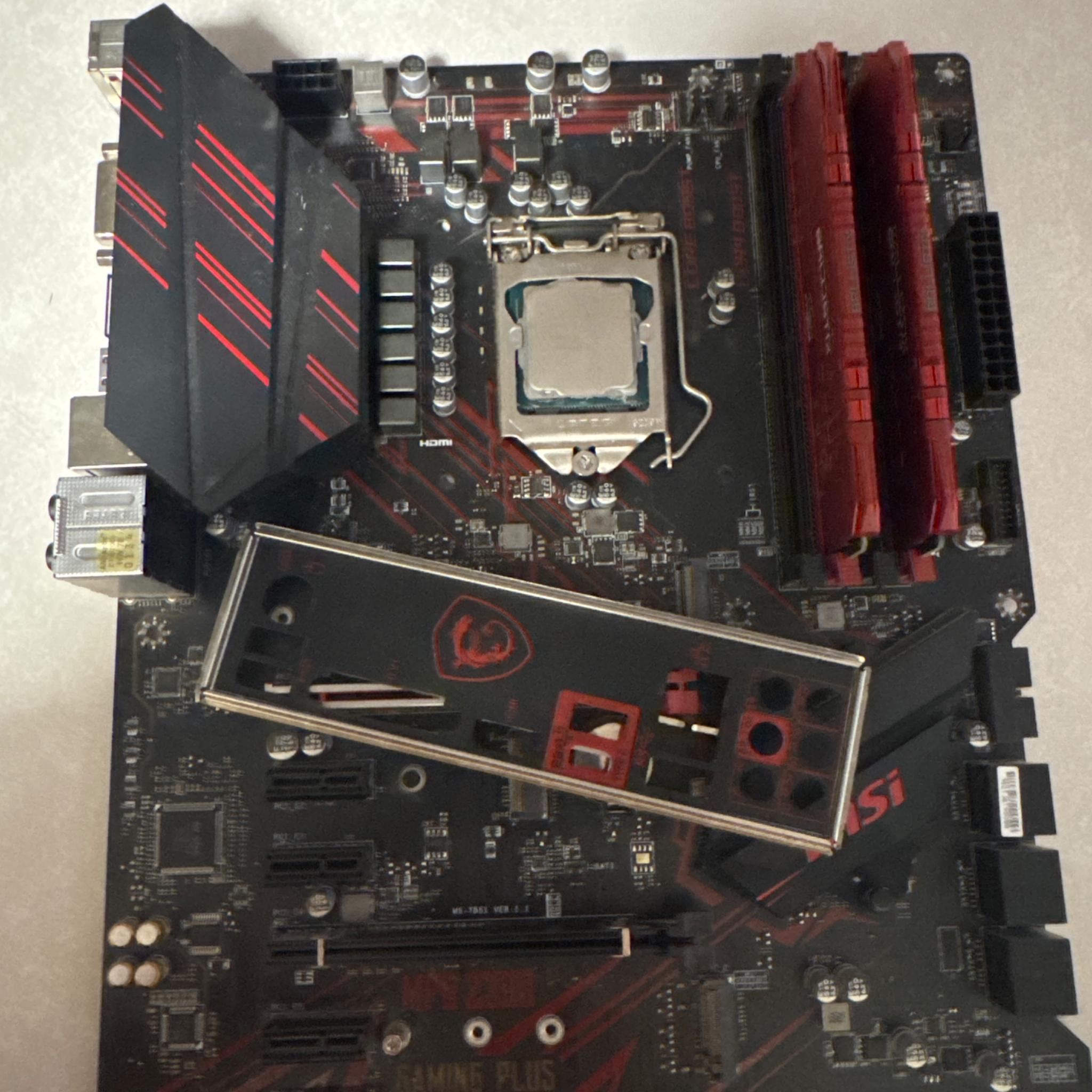 i7 8700K 16GB Crucial Ballistix DDR4 and MSI MPG Z390 Gaming Plus Bundle