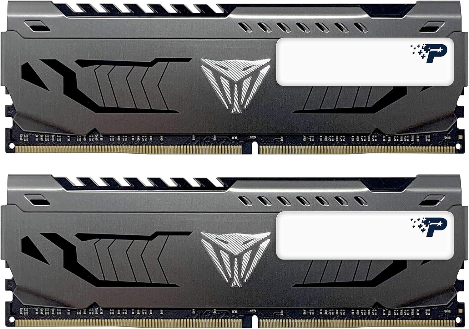Patriot Viper Steel 32GB (2 x 16GB) 288-Pin PC RAM DDR4 3200 CL16 Desktop Memory