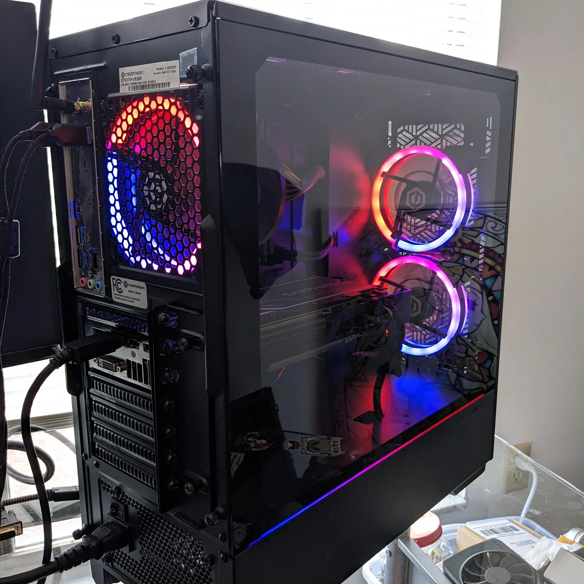 Phanteks, Win11, Ryzen 3100, 32gb ddr4-3200, R9 390 8gb GPU, SSD+HDD, BT+WiFi