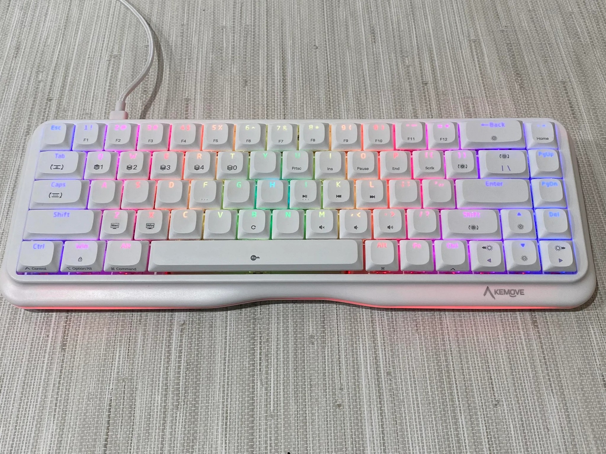 65% Mechanical Keyboard (Red Switches, PBT Low Profile Keycaps)