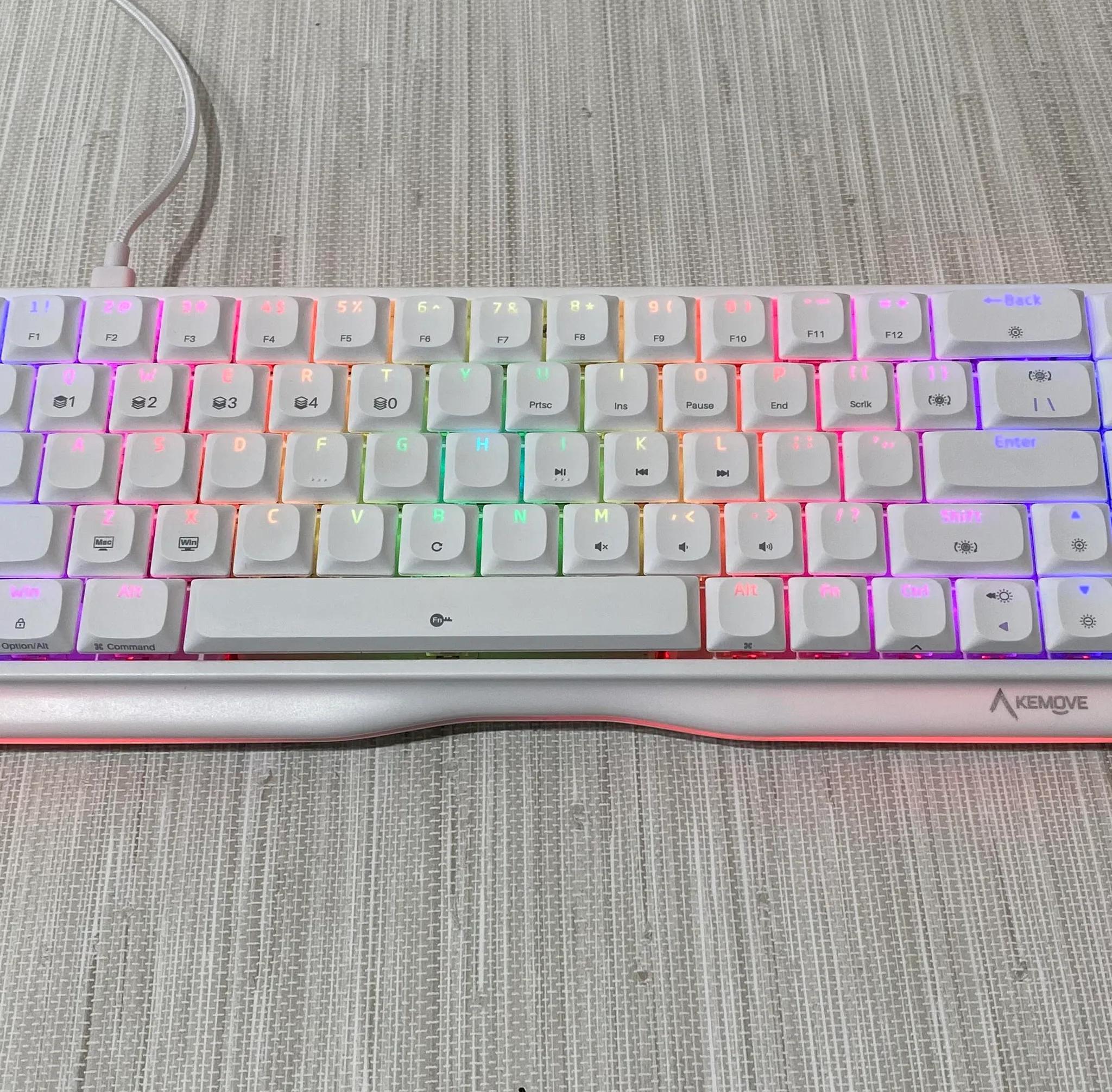 65% Mechanical Keyboard (Red Switches, PBT Low Profile Keycaps)
