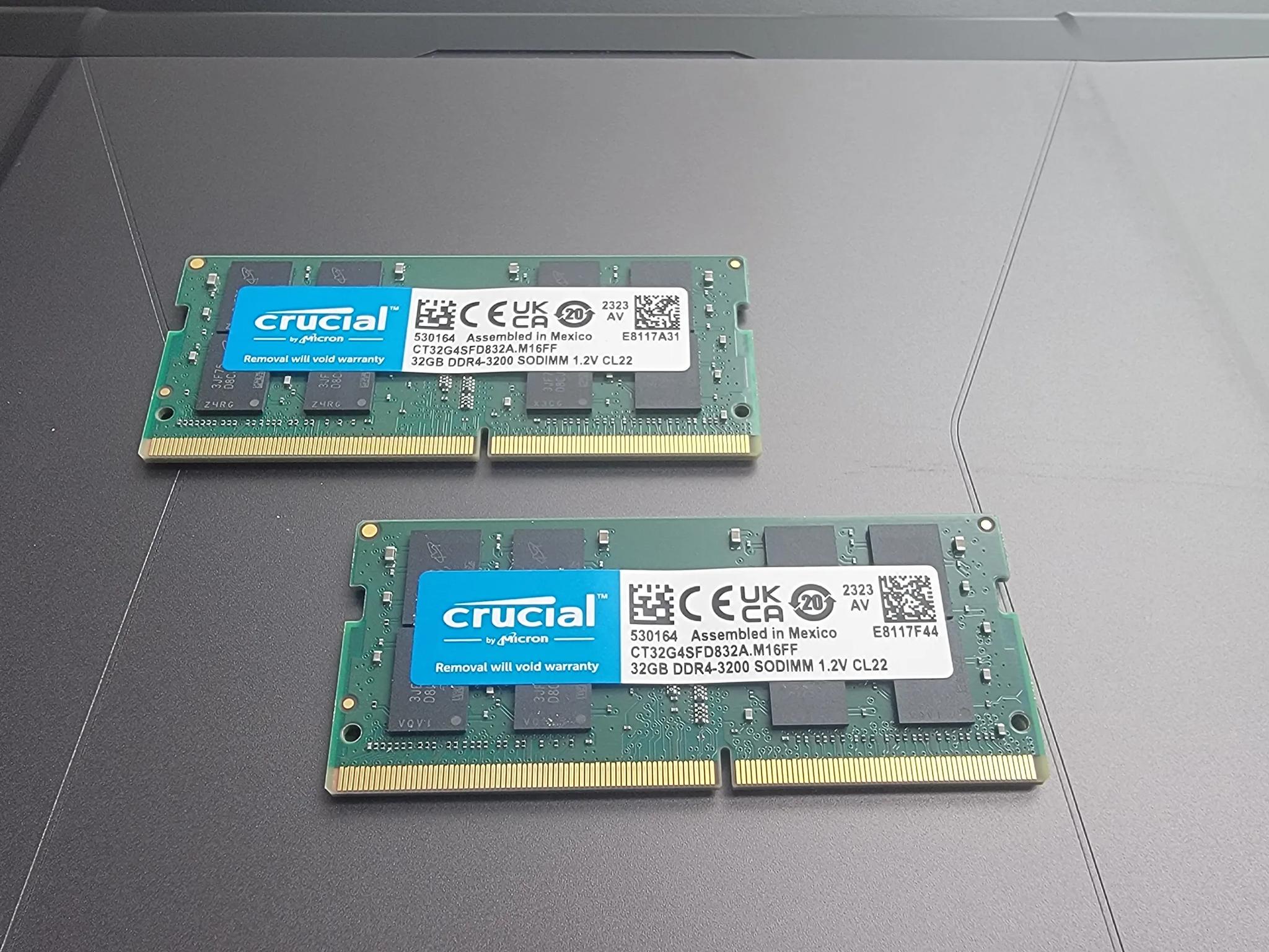 64GB kit DDR4 3200 MHz CL22 SO-DIMM Memory