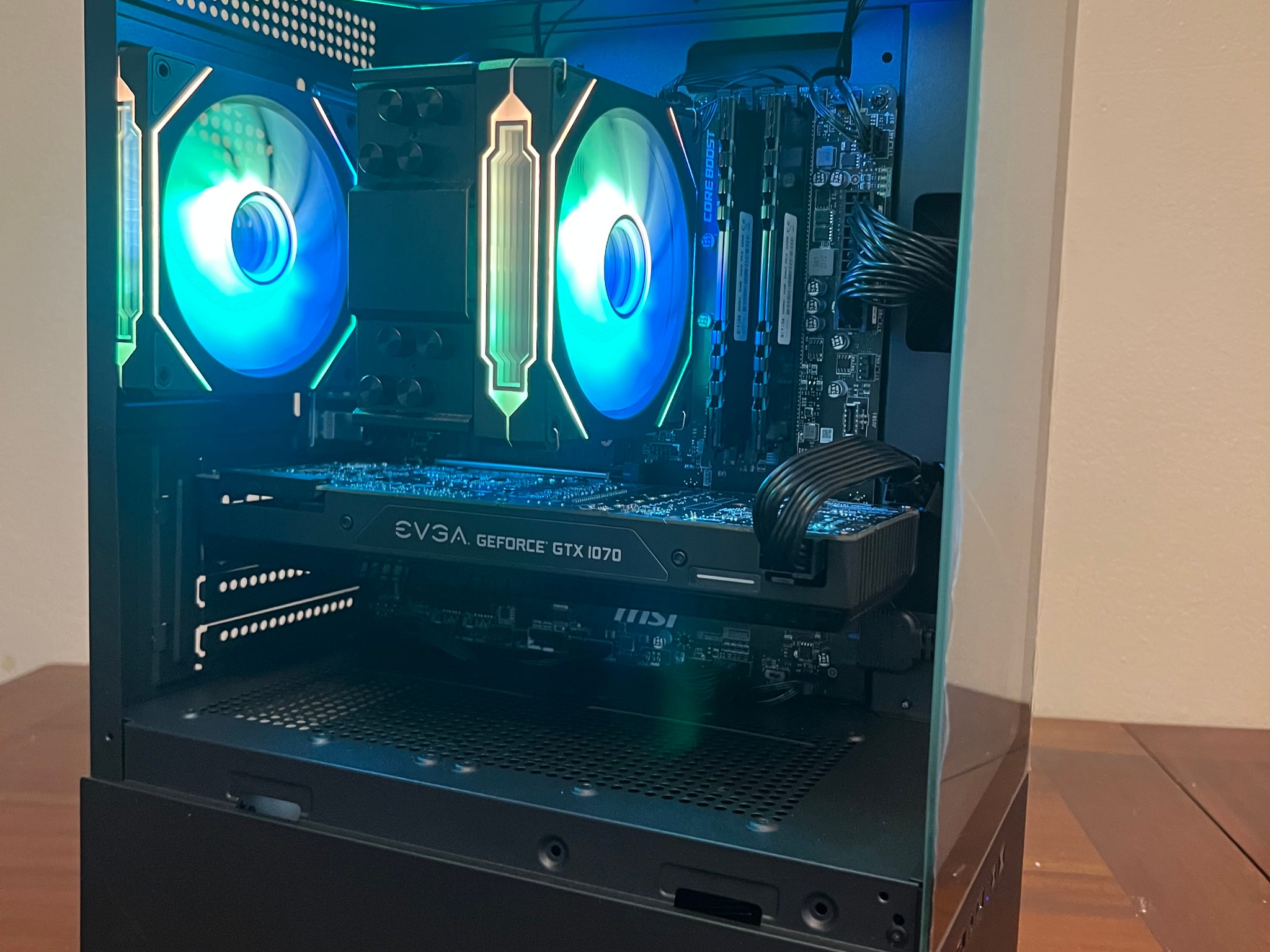 Ryzen R5 2600 Gaming PC GTX 1070 512GB NVME SSD 16GB RAM WIFi WINDOWS 11 Pro