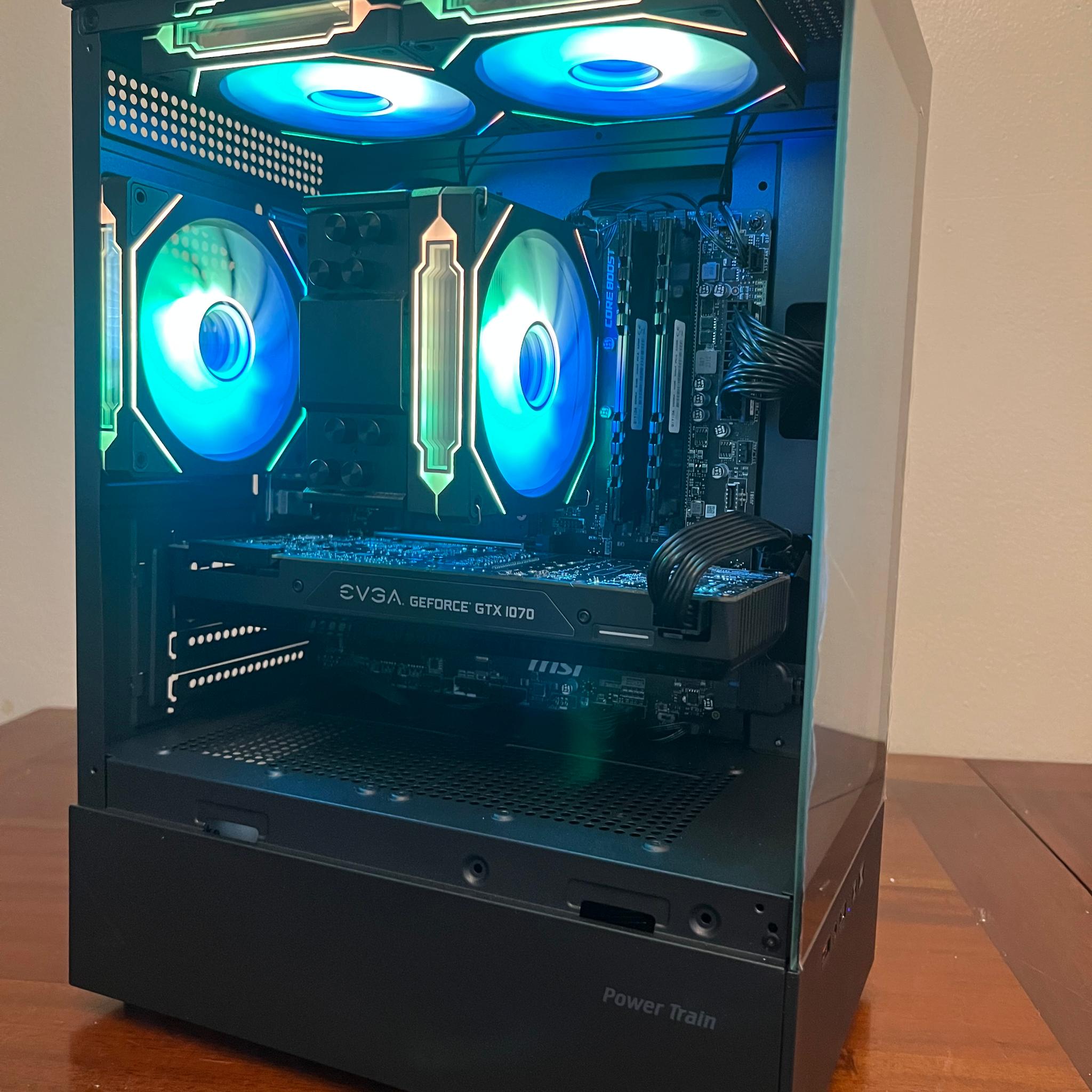 Ryzen R5 2600 Gaming PC GTX 1070 512GB NVME SSD 16GB RAM WIFi WINDOWS 11 Pro