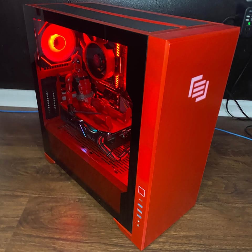 Red Gaming PC (GTX 1660 Super + AMD Ryzen 7 2700X + 16GB DDR4 + HDD + SSD)