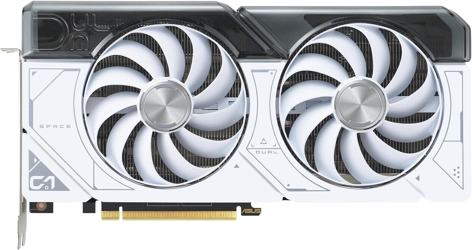 ASUS GeForce RTX 4070 Super 12GB Dual OC White GDDR6X Video Graphics Card GPU