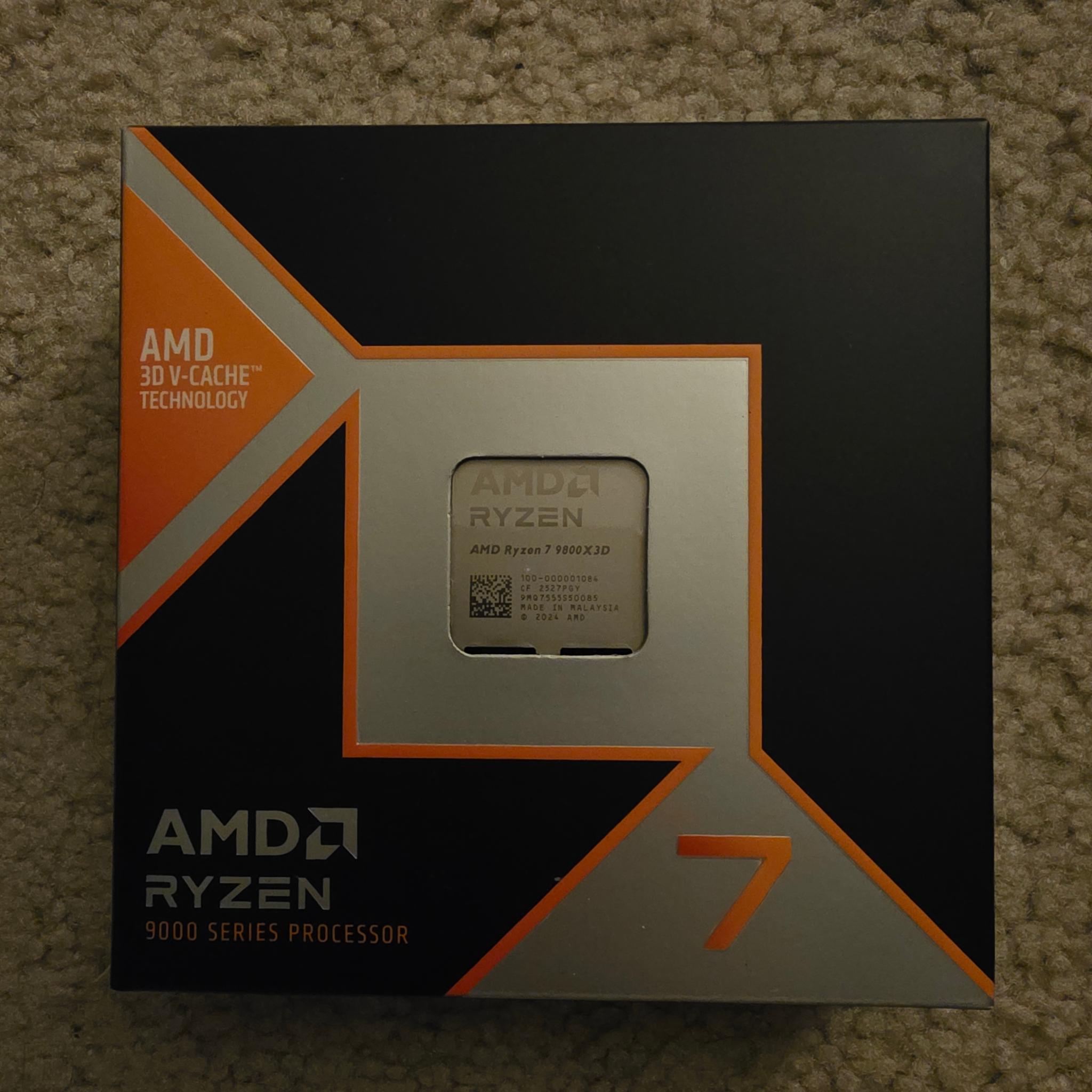 AMD Ryzen 7 9800X3D AM5 8-Core Processor Brand New In Box