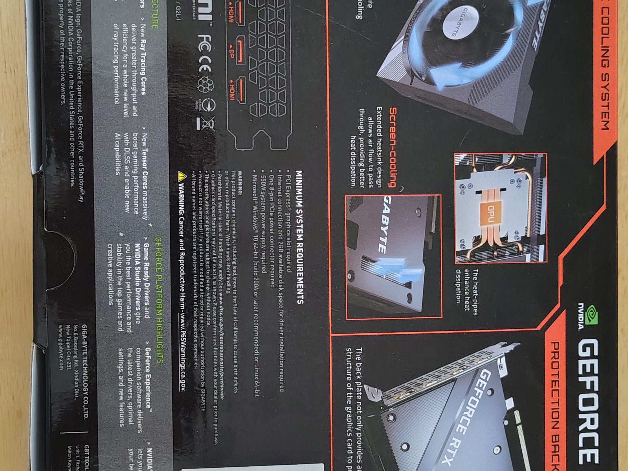 Gigabyte WINDFORCE OC Rev 2.0 GeForce RTX 3060 12GB