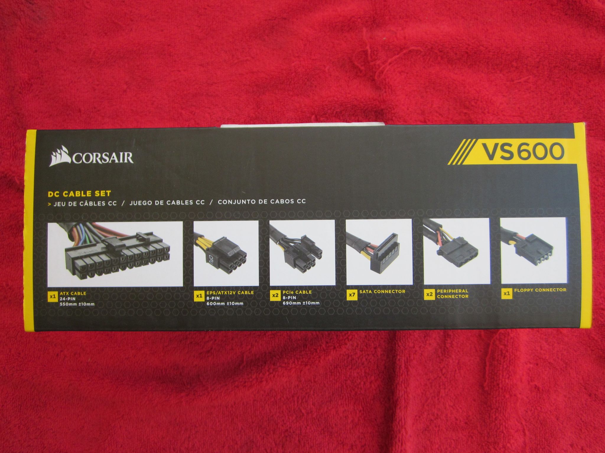 NEW! CORSAIR VS600 80 PLUS 600W Power Supply