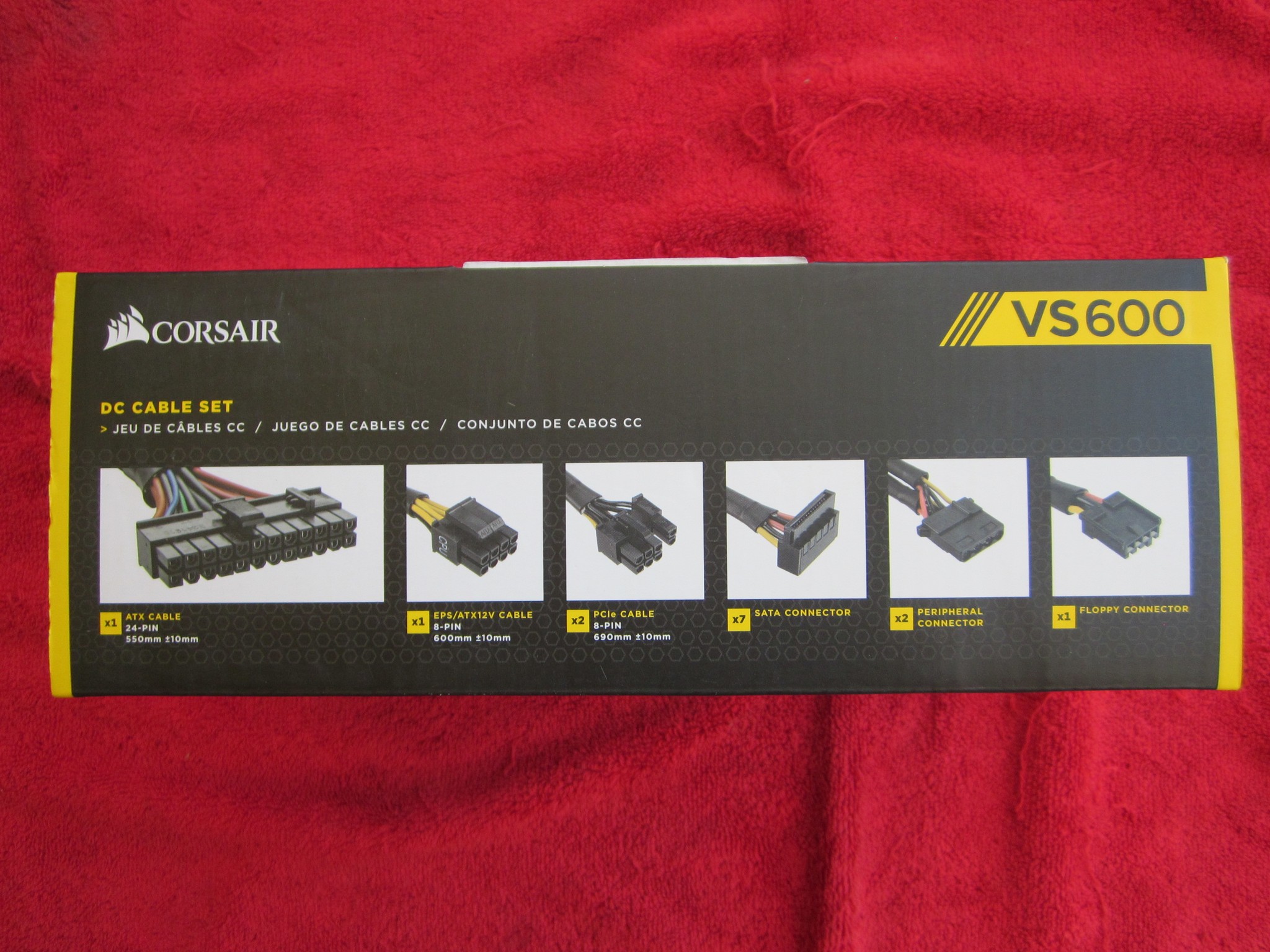 NEW! CORSAIR VS600 80 PLUS 600W Power Supply