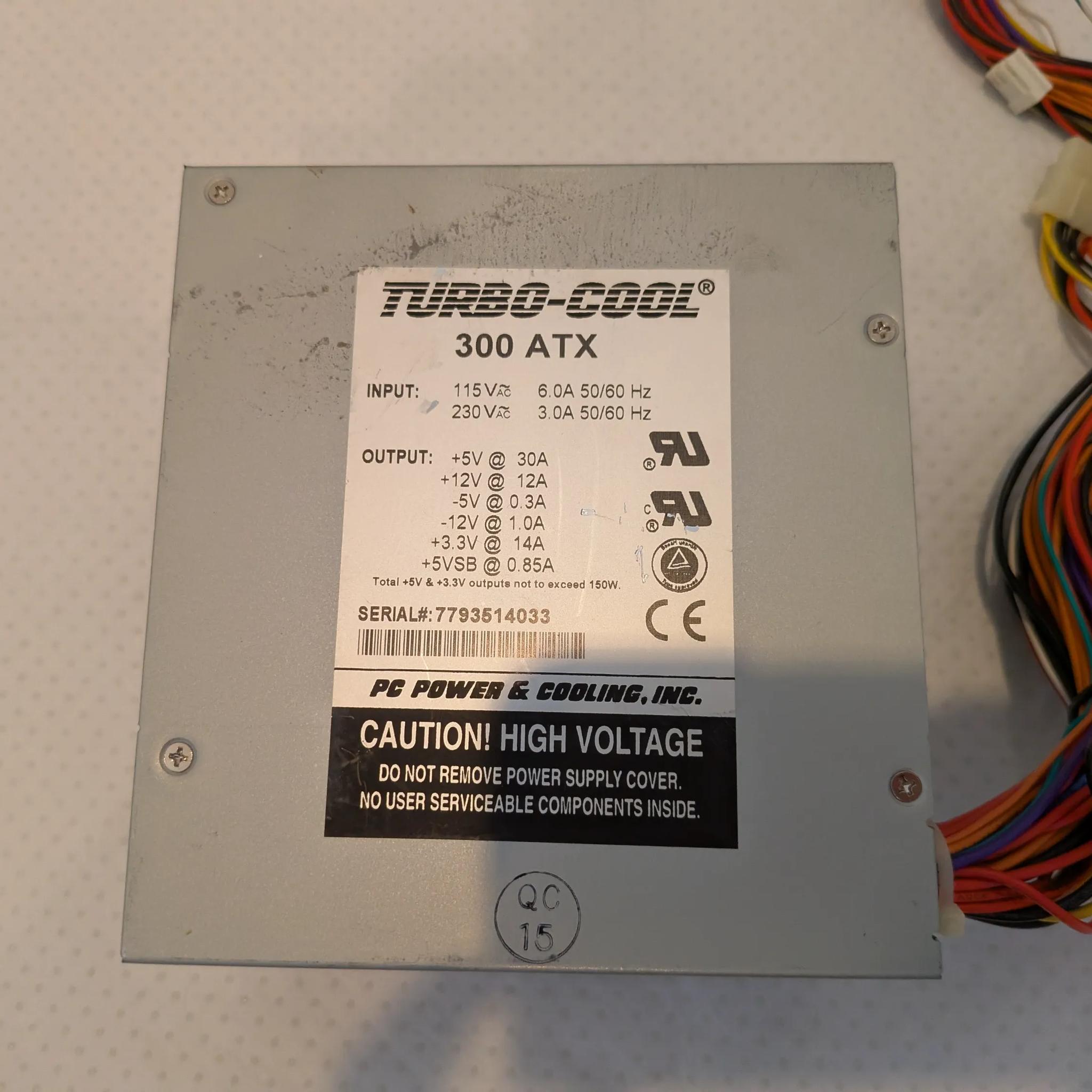 PC Power Cooling Turbo-Cool 300 ATX power supply
