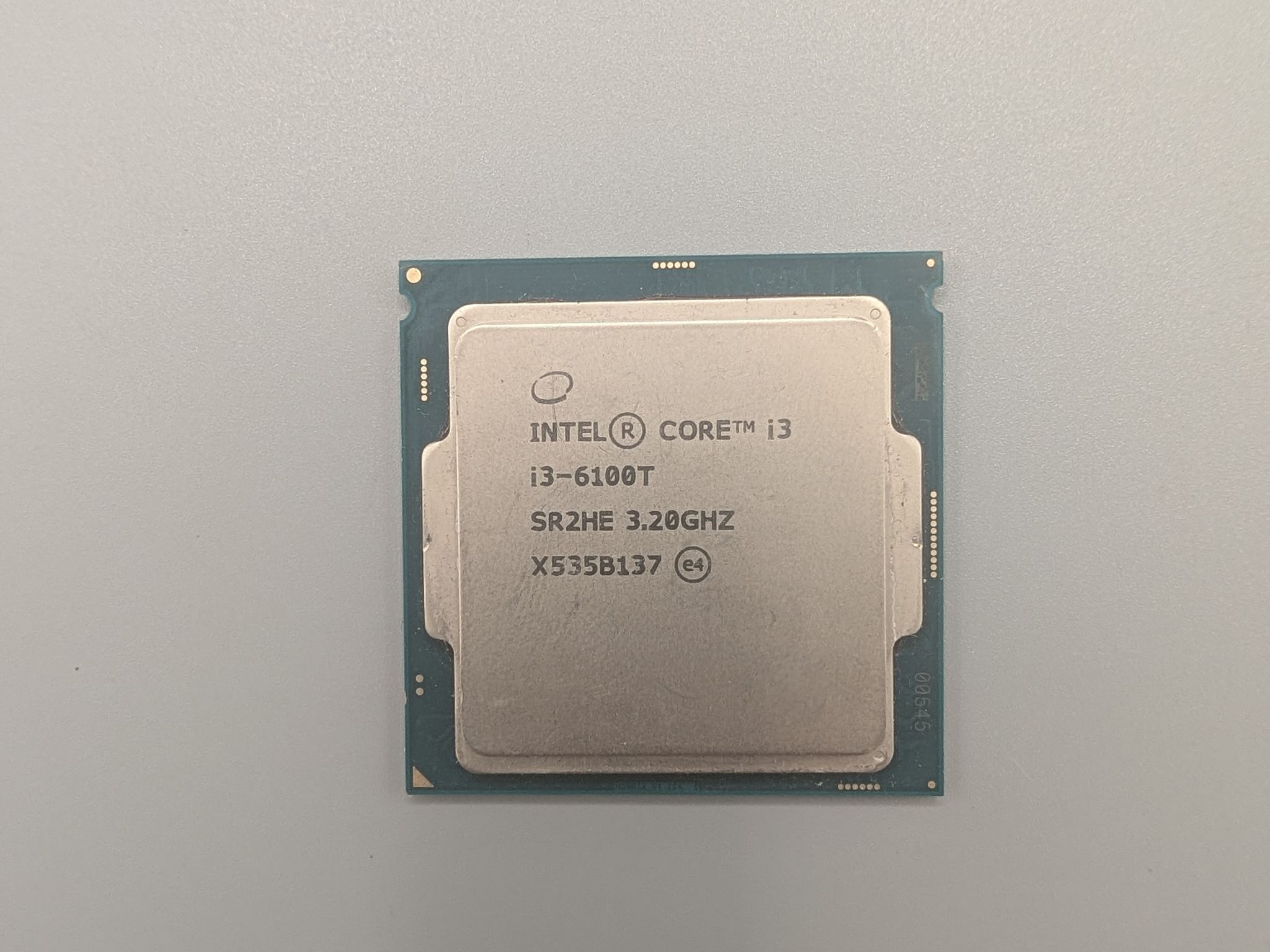 Intel Core I3 6100T