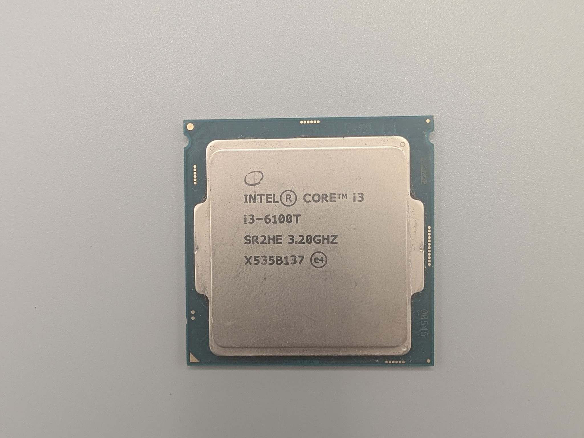 Intel Core I3 6100T