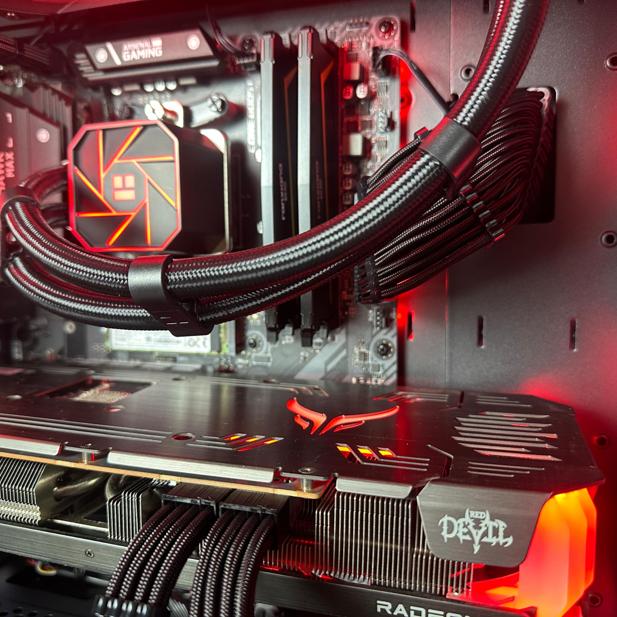 🟥"Red Devil 2.0"⬛️ 1080P/1440P Gaming PC! | Ryzen 9 | 6700XT 12GB | 32GB DDR4 | 1TB NVME SSD |