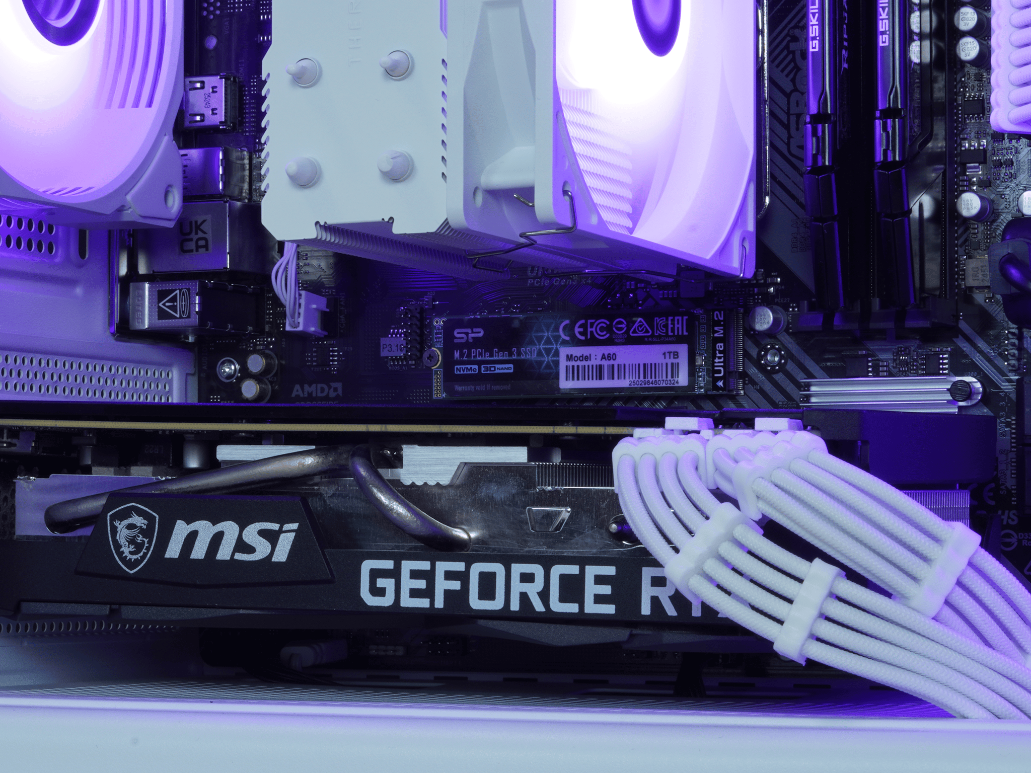 ☂️RAIN☂️RTX 3060 Ti, Ryzen 5 5500, 16GB DDR4 RAM, 1TB SSD w/ Wifi |1080p Gaming PC|