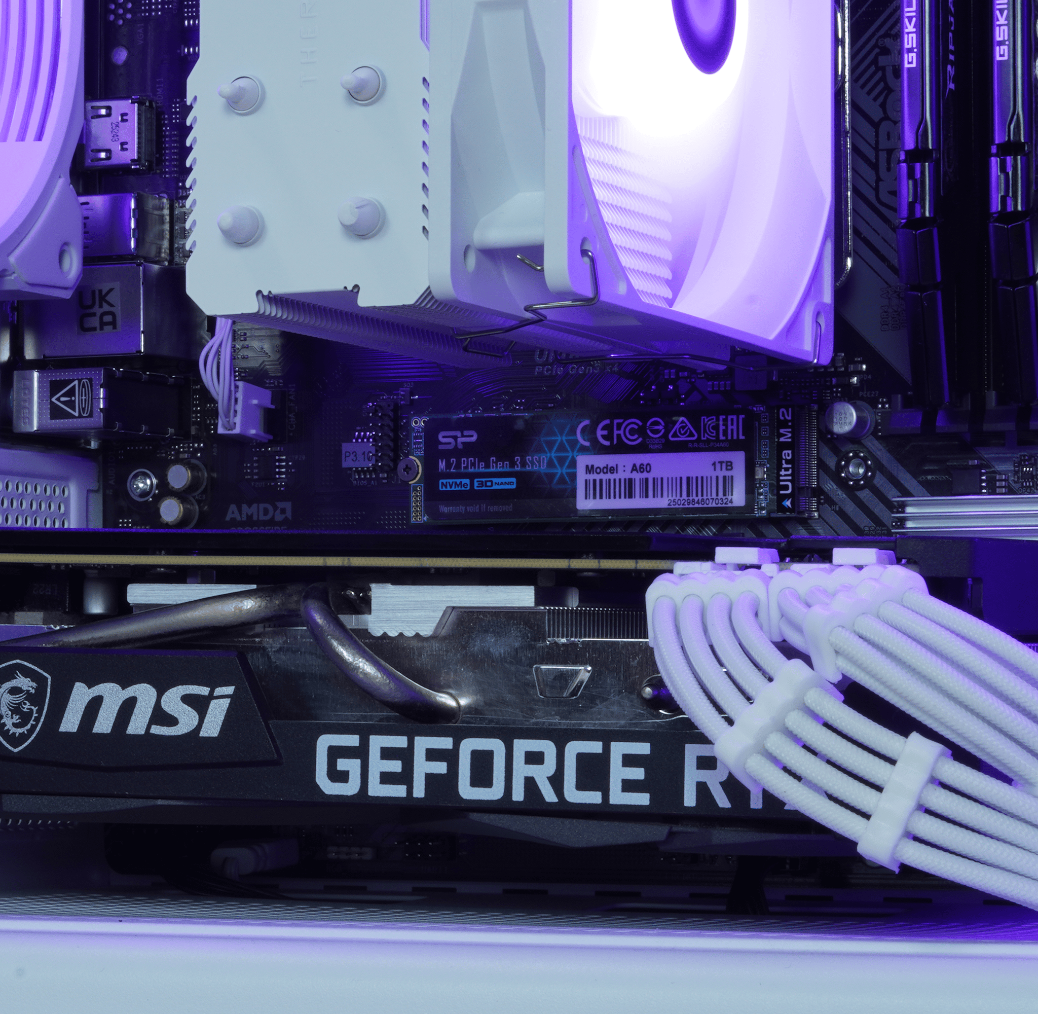☂️RAIN☂️RTX 3060 Ti, Ryzen 5 5500, 16GB DDR4 RAM, 1TB SSD w/ Wifi |1080p Gaming PC|