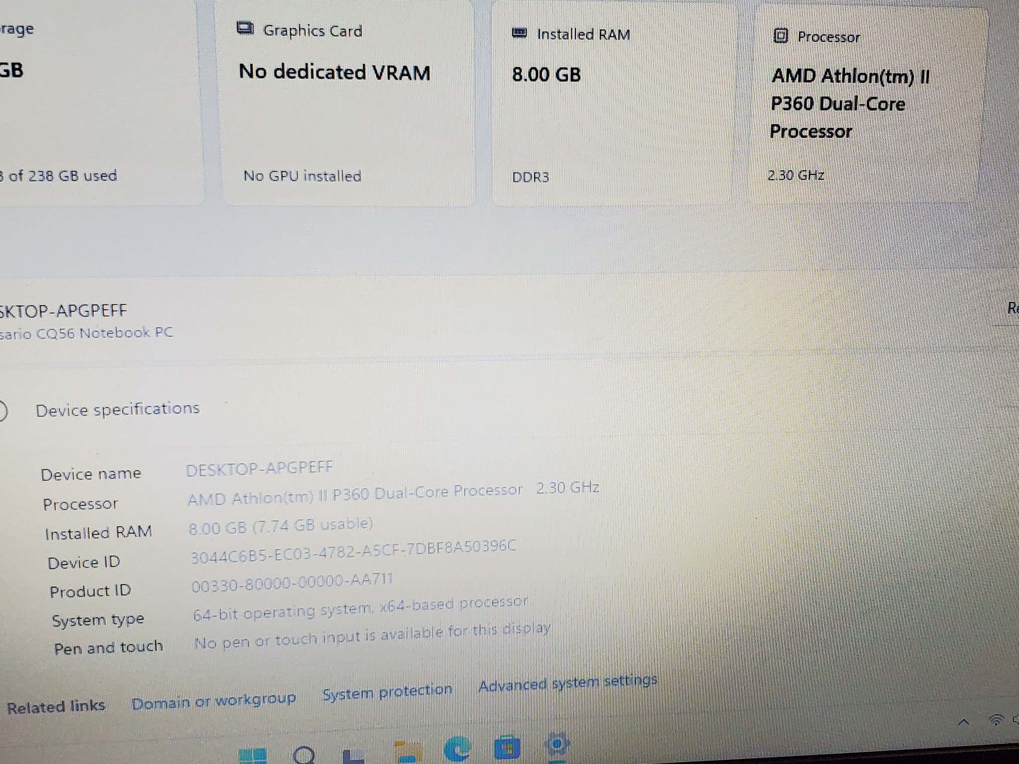 Compaq Presario CQ56 Laptop