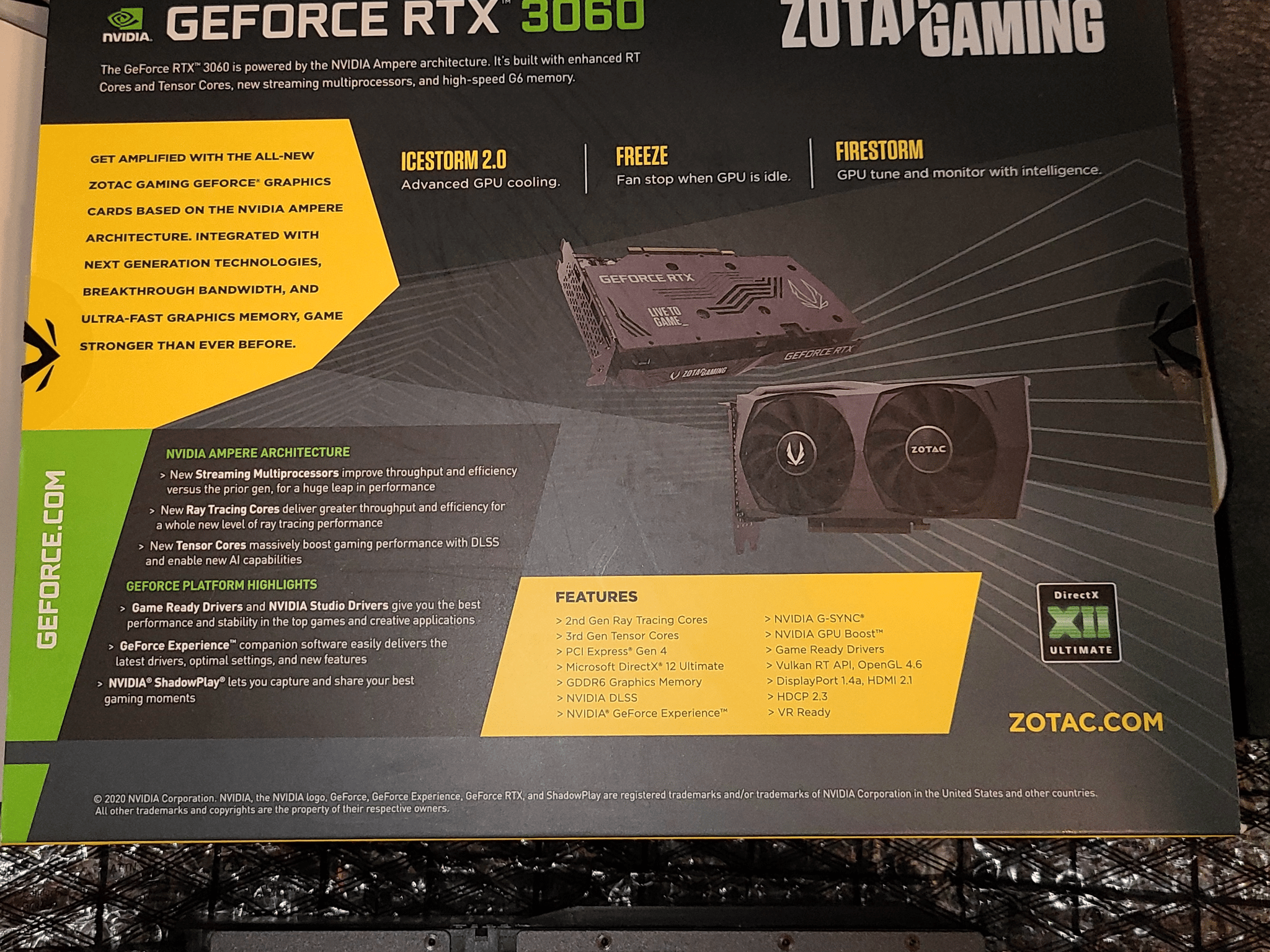 Zotac GeForce RTX 3060 12GB Twin Edge OC Video Card