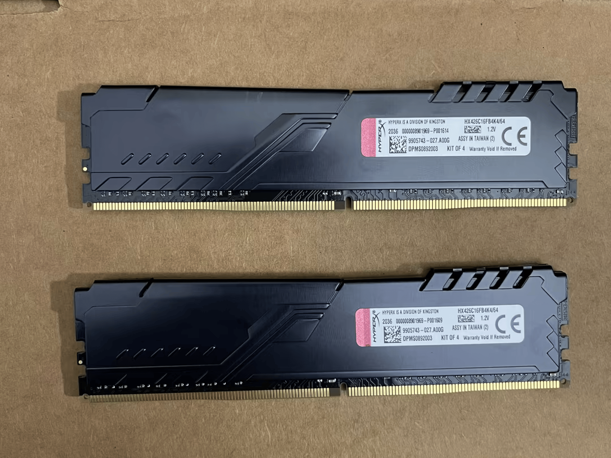 HyperX Fury Black 32GB (2x16GB) 2666MHz DDR4 CL16