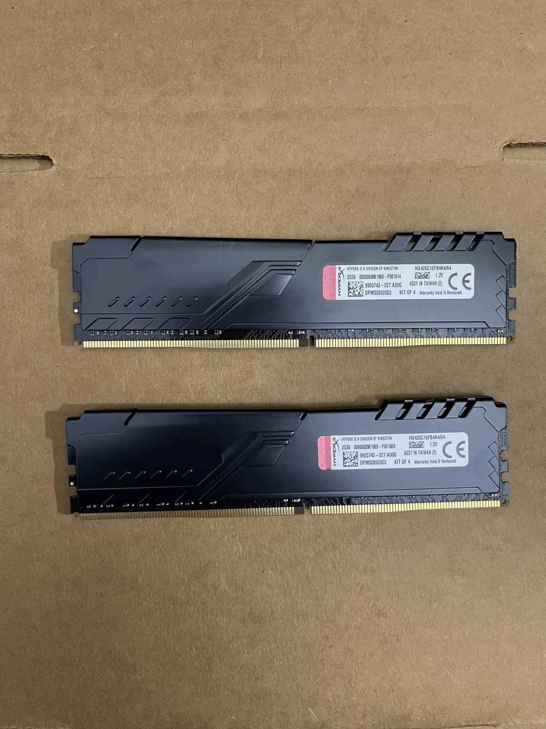 HyperX Fury Black 32GB (2x16GB) 2666MHz DDR4 CL16