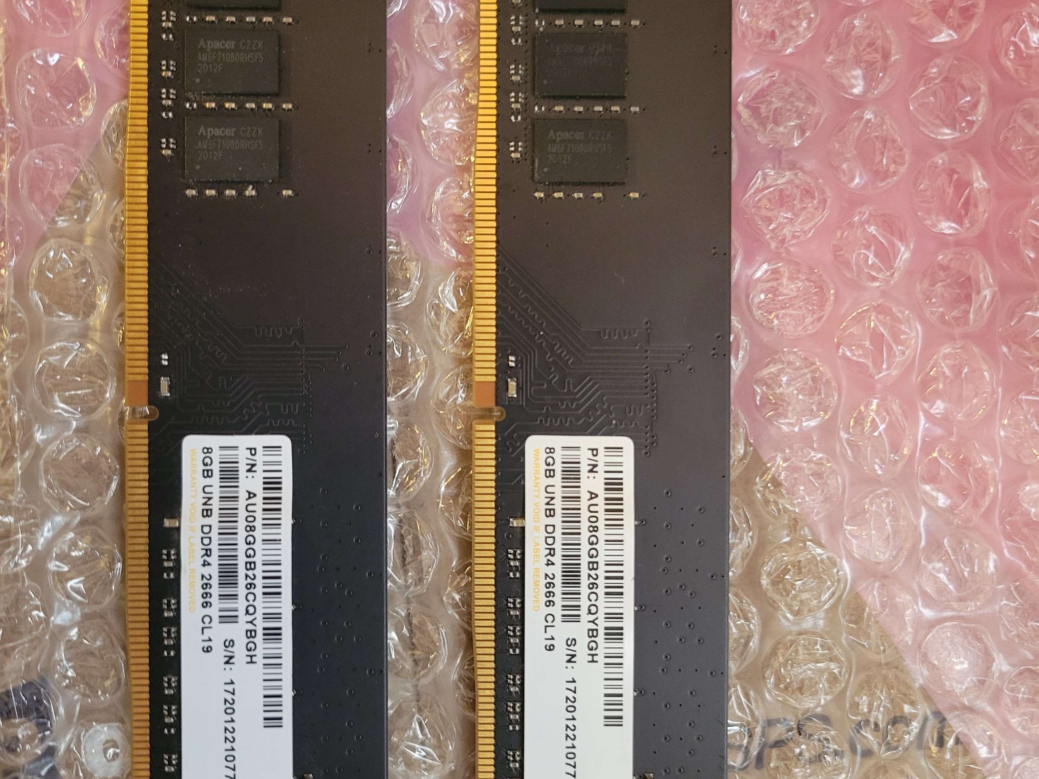 16GB Apacer DDR4-2666 (2x8GB) Desktop RAM Kit - Black PCB