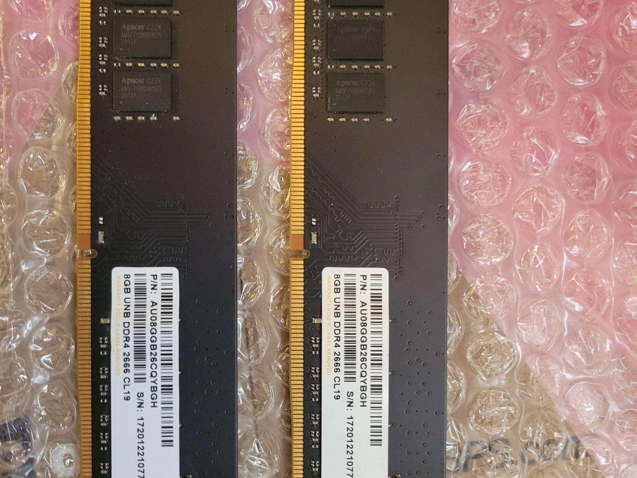 16GB Apacer DDR4-2666 (2x8GB) Desktop RAM Kit - Black PCB