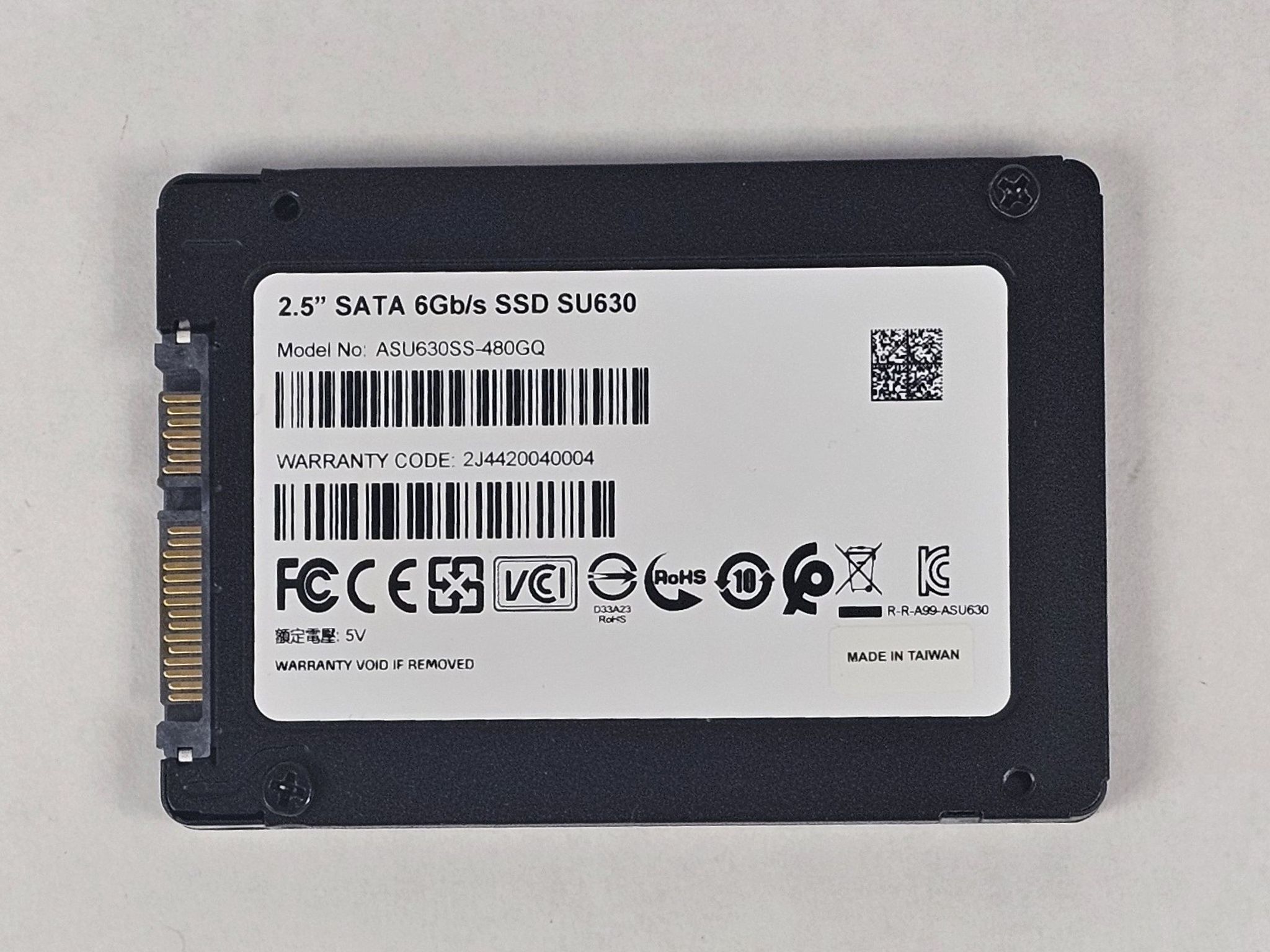 480GB 2.5" SATA SSD ADATA SU630