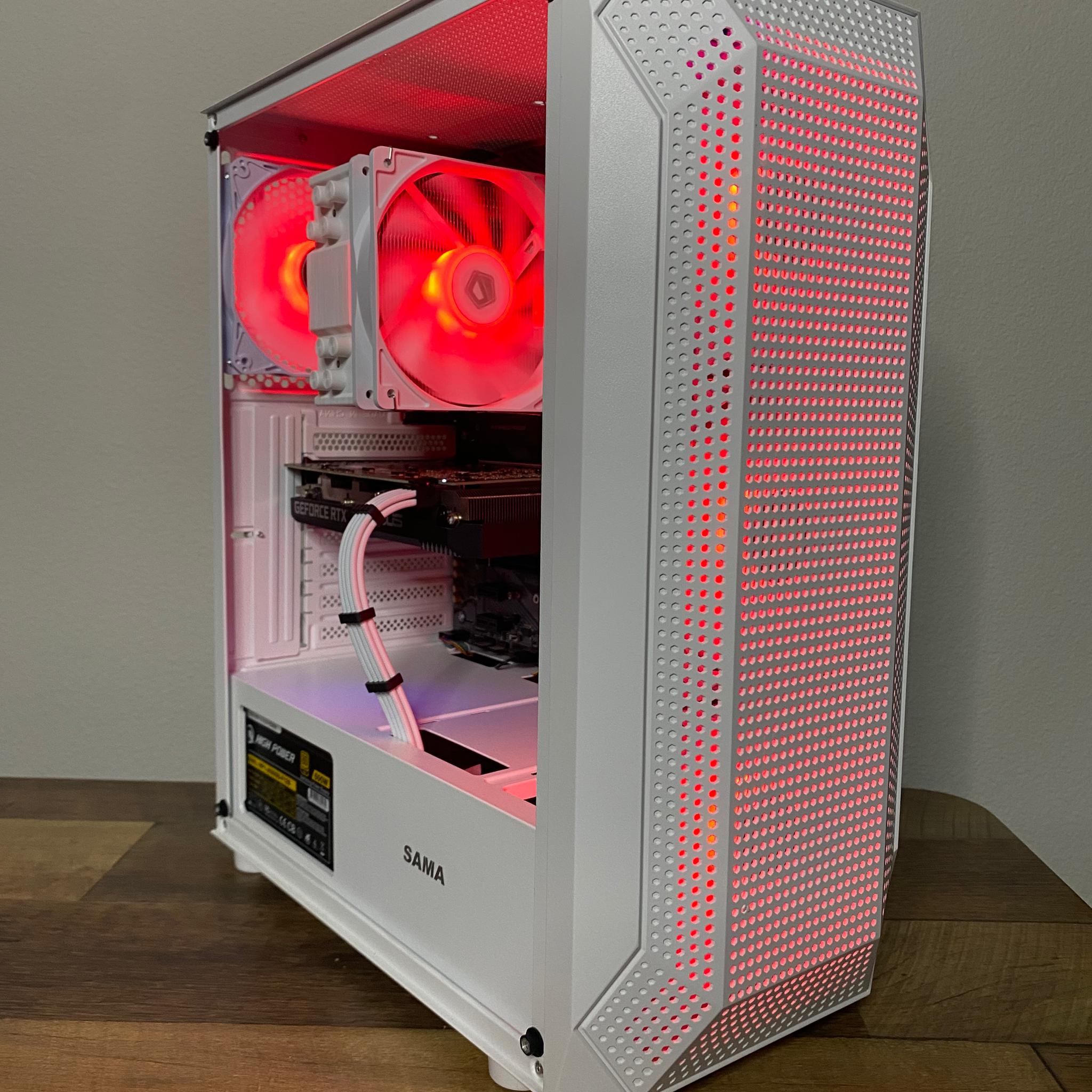 Gaming PC 4K - RTX 2070 8GB Nvidia - i3 10100F intel - 16GB 3200mhz ram - 500GB NVMe - ARGB - White