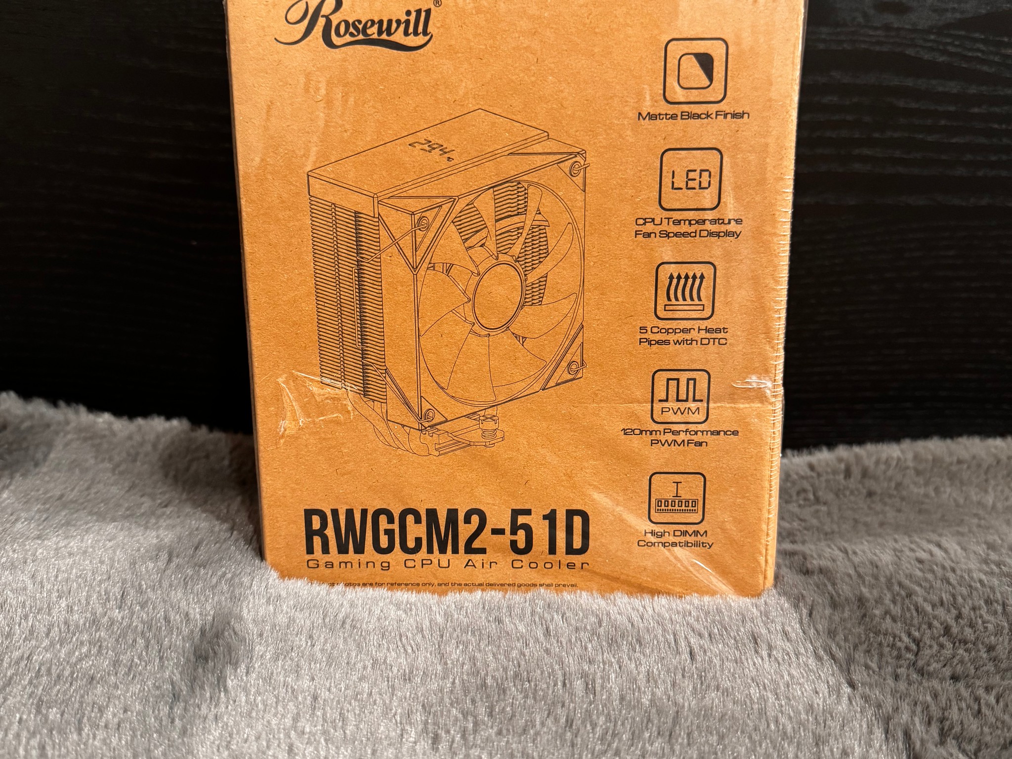 Rosewill cpu cooler w/ cpu temp & fan speed display