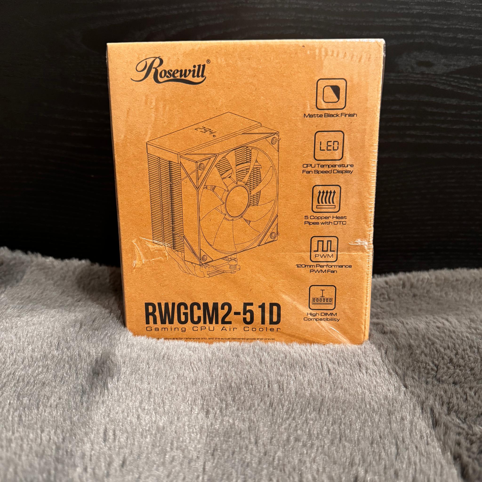 Rosewill cpu cooler w/ cpu temp & fan speed display