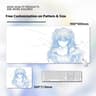 Style 5 - EVA Asuka & Rei Ayanami Abstract Line Gaming Mouse Pad